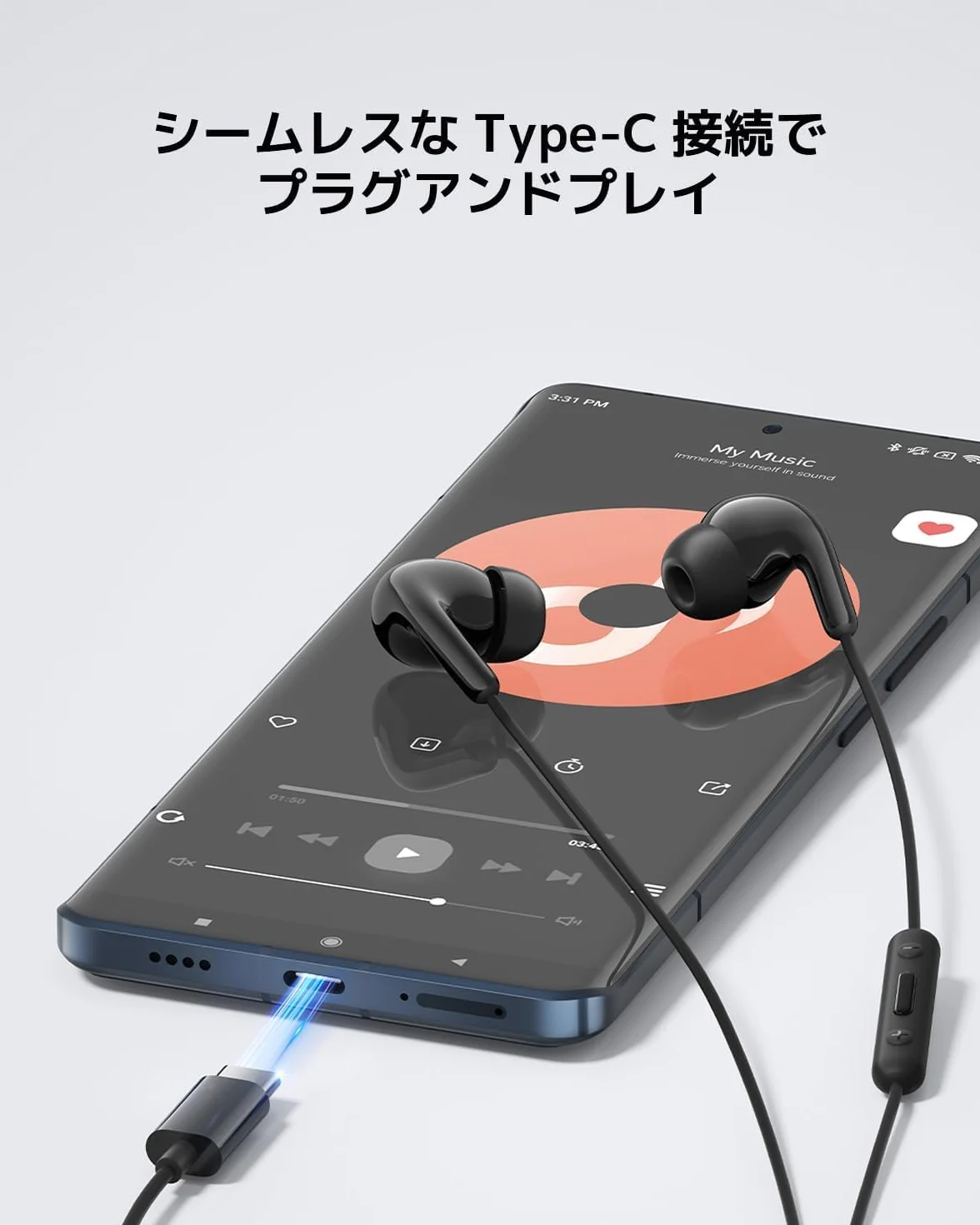 Xiaomi SŁUCHAWKI TYPU C | CZARNE