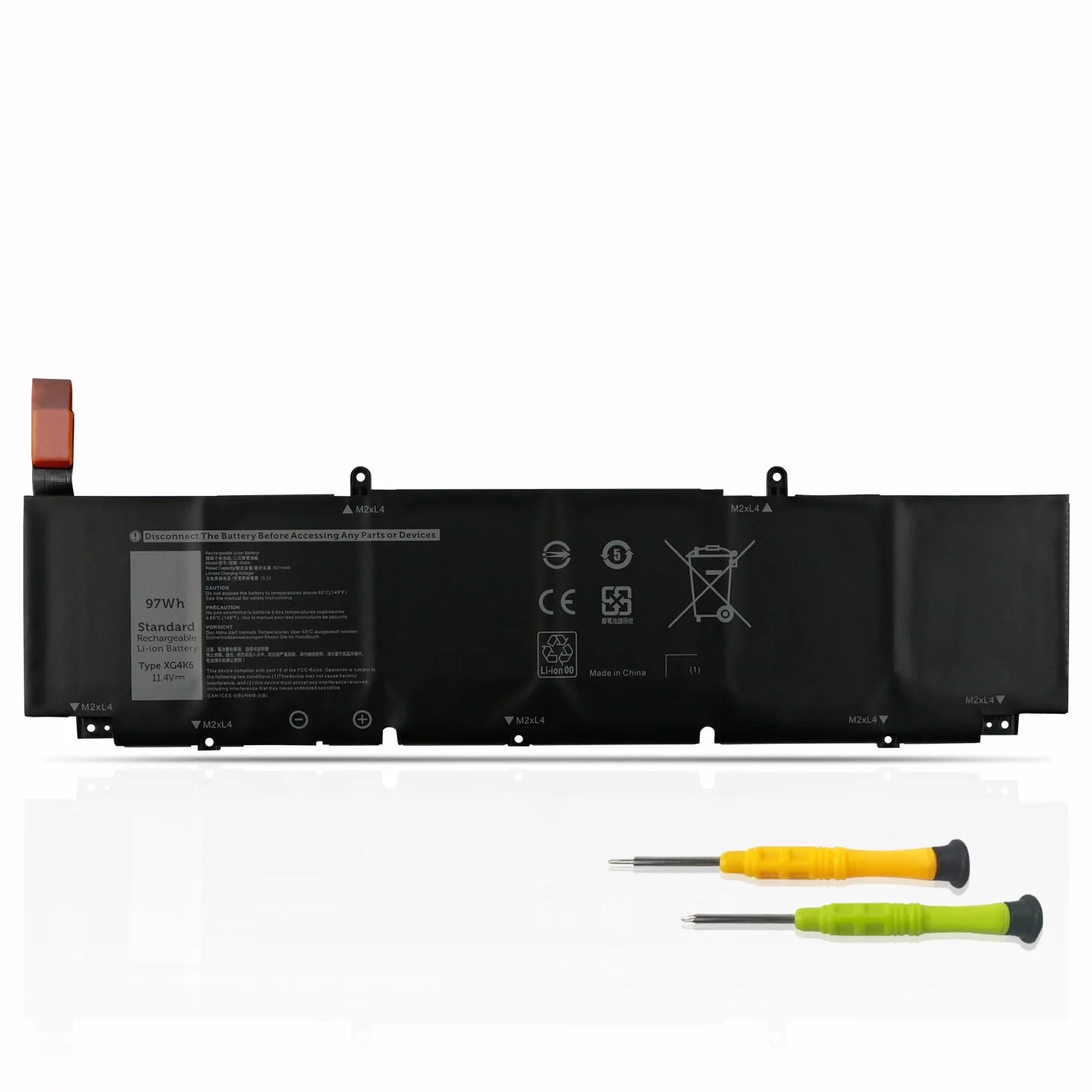 97Wh XG4K6 Bateria do Dell XPS 17 9700 9710 9720 9730 Precision 5750 5760 5770 Mobile Workstation P92F P92F001 P92F002 P92F003 Serie F8CPG 01RR3 F8CPG 5XJ6R KVPMY 0YY3V KRDHV 0F8CPG 3ICP7/54/65-2