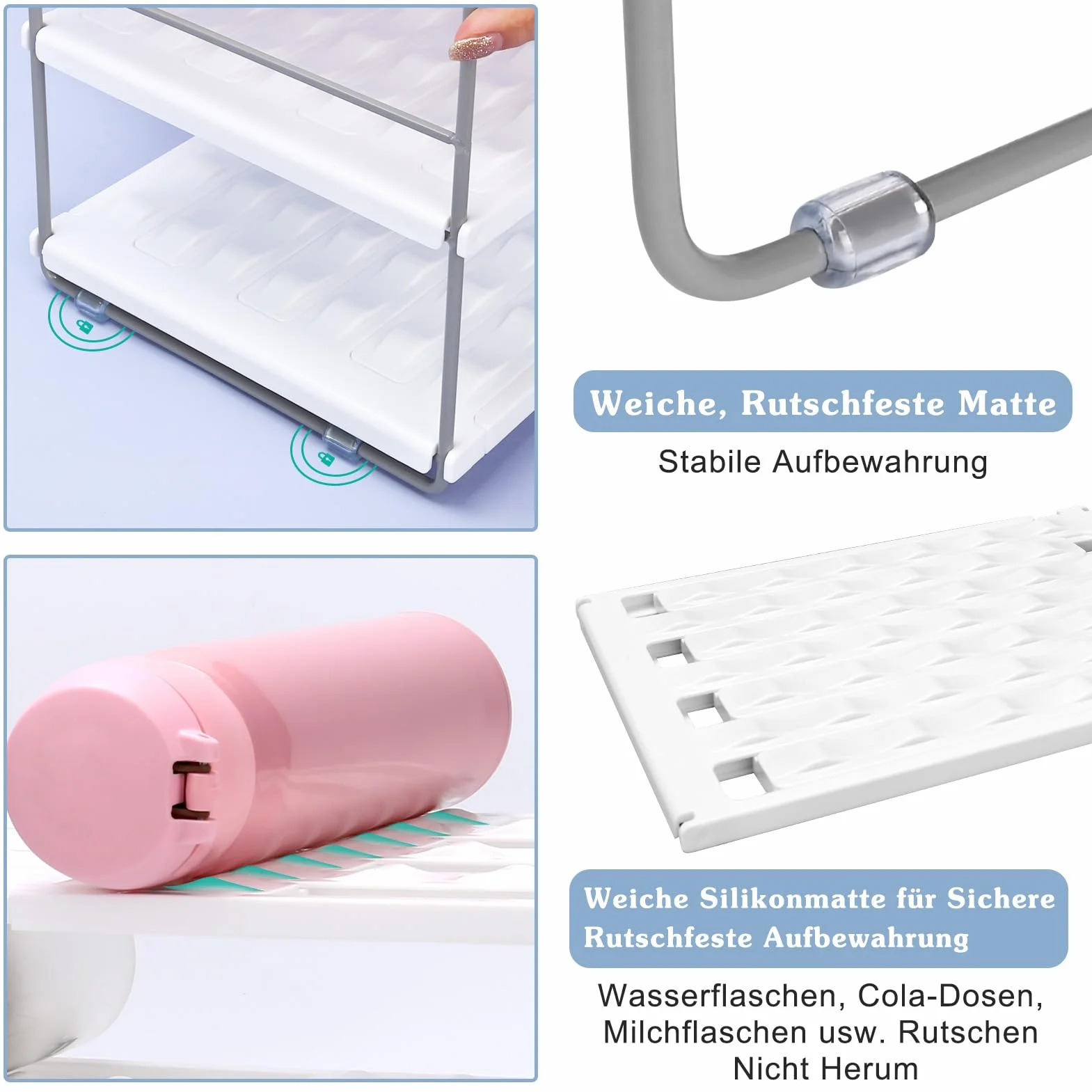 Regał organizator butelek z wodą 30,6-36,5 cm do kuchni
