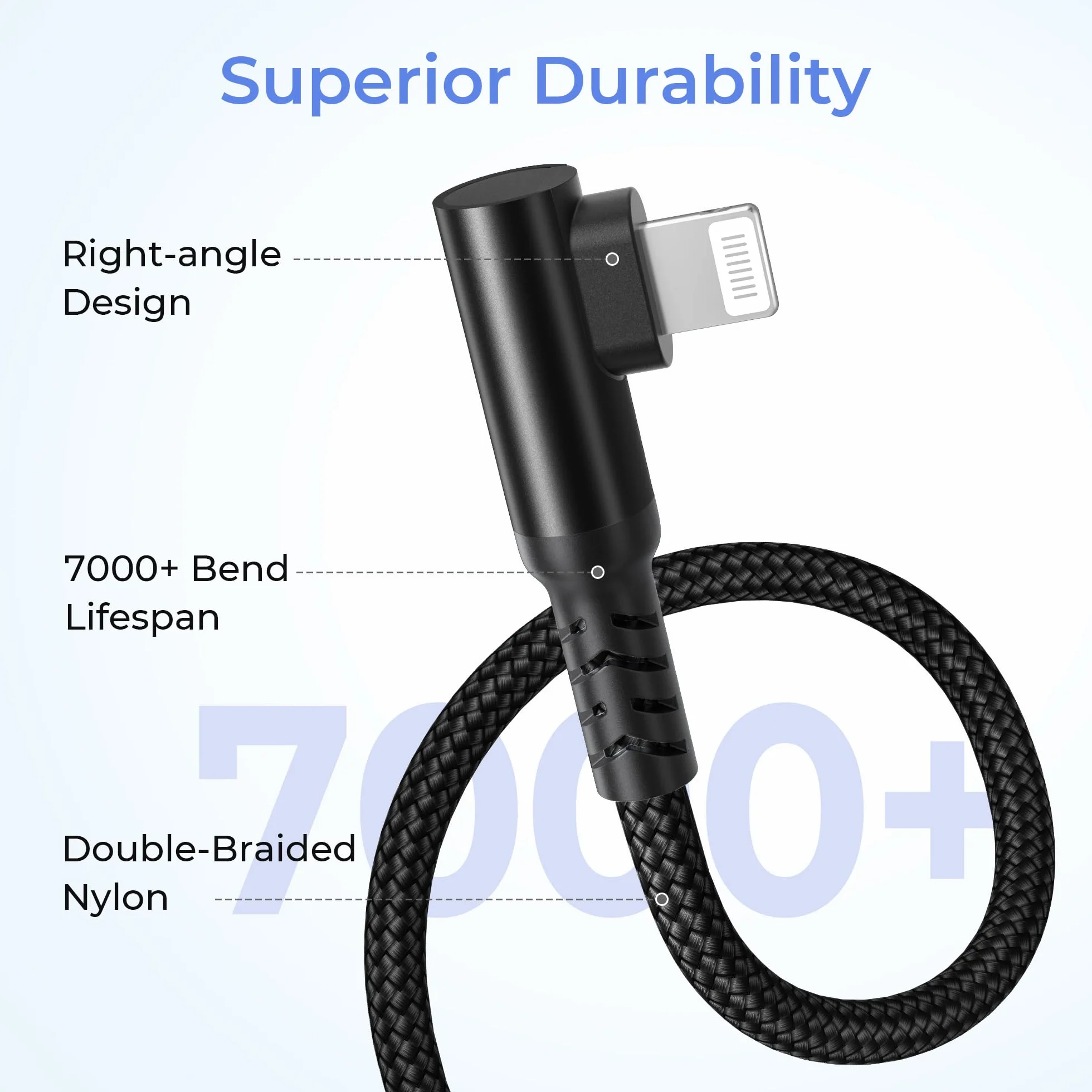 Basesailor 90 stopni USB C na Lightning kabel do ładowania 3 m z adapterem USB A, wtyczka kątowa, długi kabel, typ C, zasilacz PD, kabel do szybkiego ładowania do iPhone 14, 13, 12, Mini Pro Max, XR X