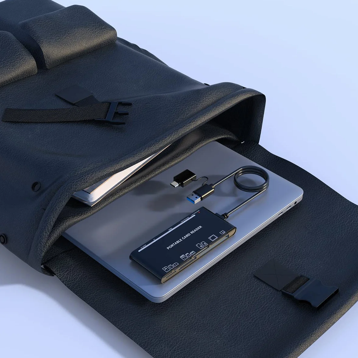 USB C USB3.0 Multi Card Reader, SD/TF/CF/Micro SD/XD/MS 7 w 1 Czytnik kart pamięci/Adapter/Hub dla kart SD SDXC SDHC CF CFI TF Micro SD Micro SDXC Micro SDHC MS MMC dla systemów Windows/Mac/Android