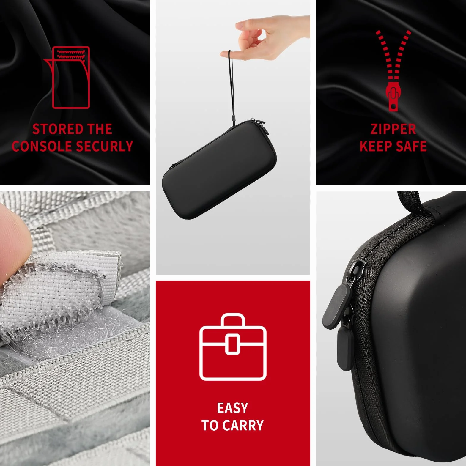 AriKroii Torba do przenoszenia Nintendo Switch 2, twarda obudowa ochronna z 12 kartridżami, kieszeniami na akcesoria