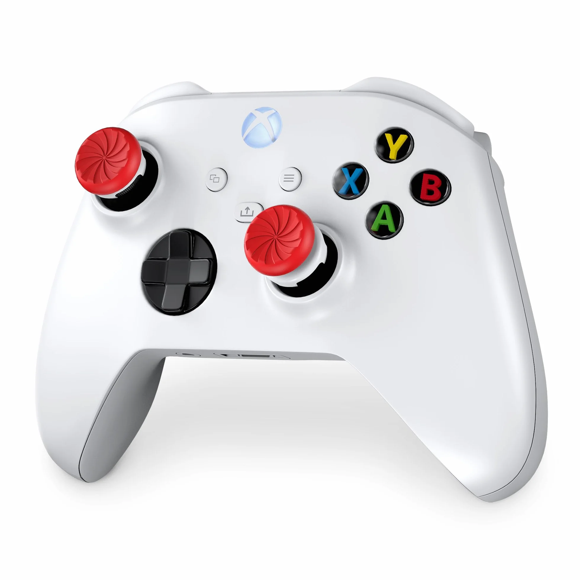 KontrolFreek FPS Freek Inferno do kontrolera Xbox One i Xbox Series X, Performance Thumbsticks, 1 High-Rise, 1 średni stan, czerwony/biały