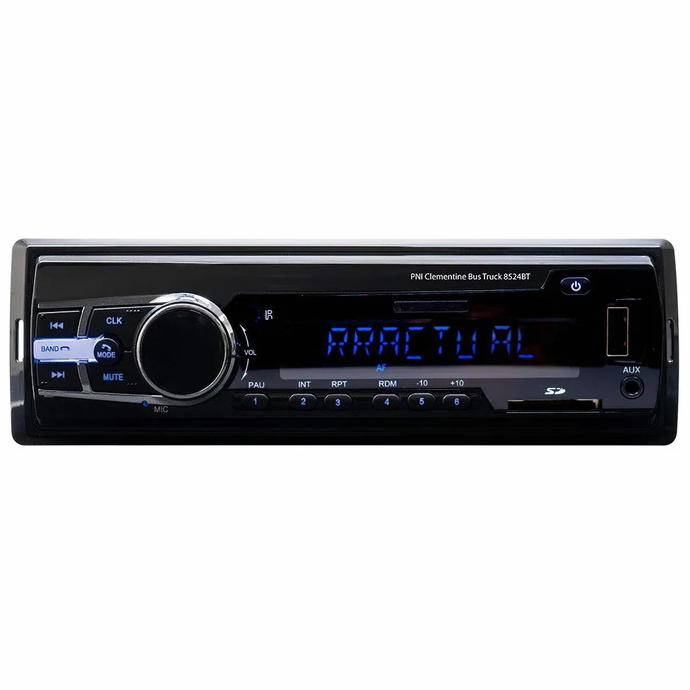 PNI Samochodowy Odtwarzacz MP3 z radiem 8524BT 4x45w 12V / 24V 1 DIN cu SD, USB, AUX, RCA SI Bluetooth 24 V