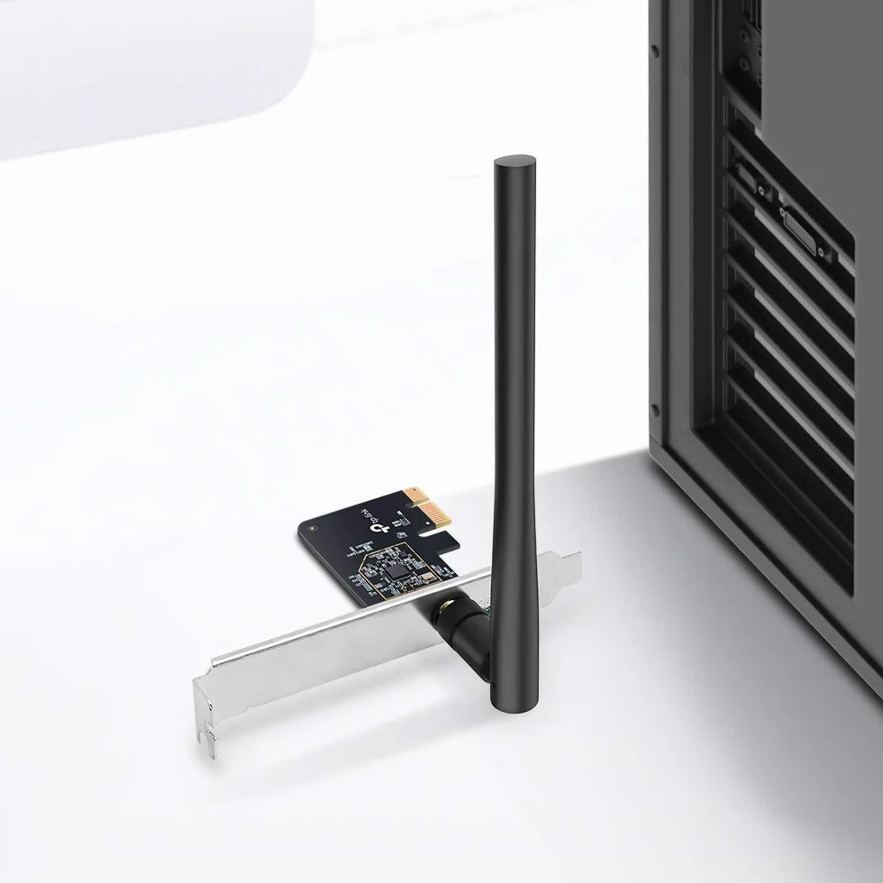 TP-Link Archer T2E PCIe Adapter Wi-Fi | AC600 Dual-Band | 433 Mbps na 5 GHz | 200 Mbps na 2,4 GHz | MU-MIMO | WPA3 | Kompatybilny z Windows 10