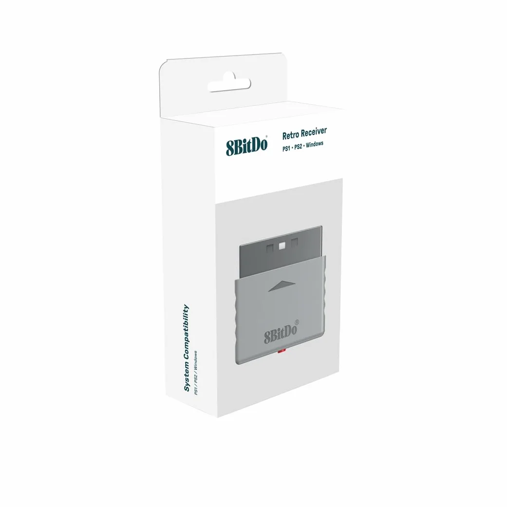 8Bitdo Odbiornik retro Bluetooth do PS1 PS2 Windows Xbox Switch Pro PS5 PS4