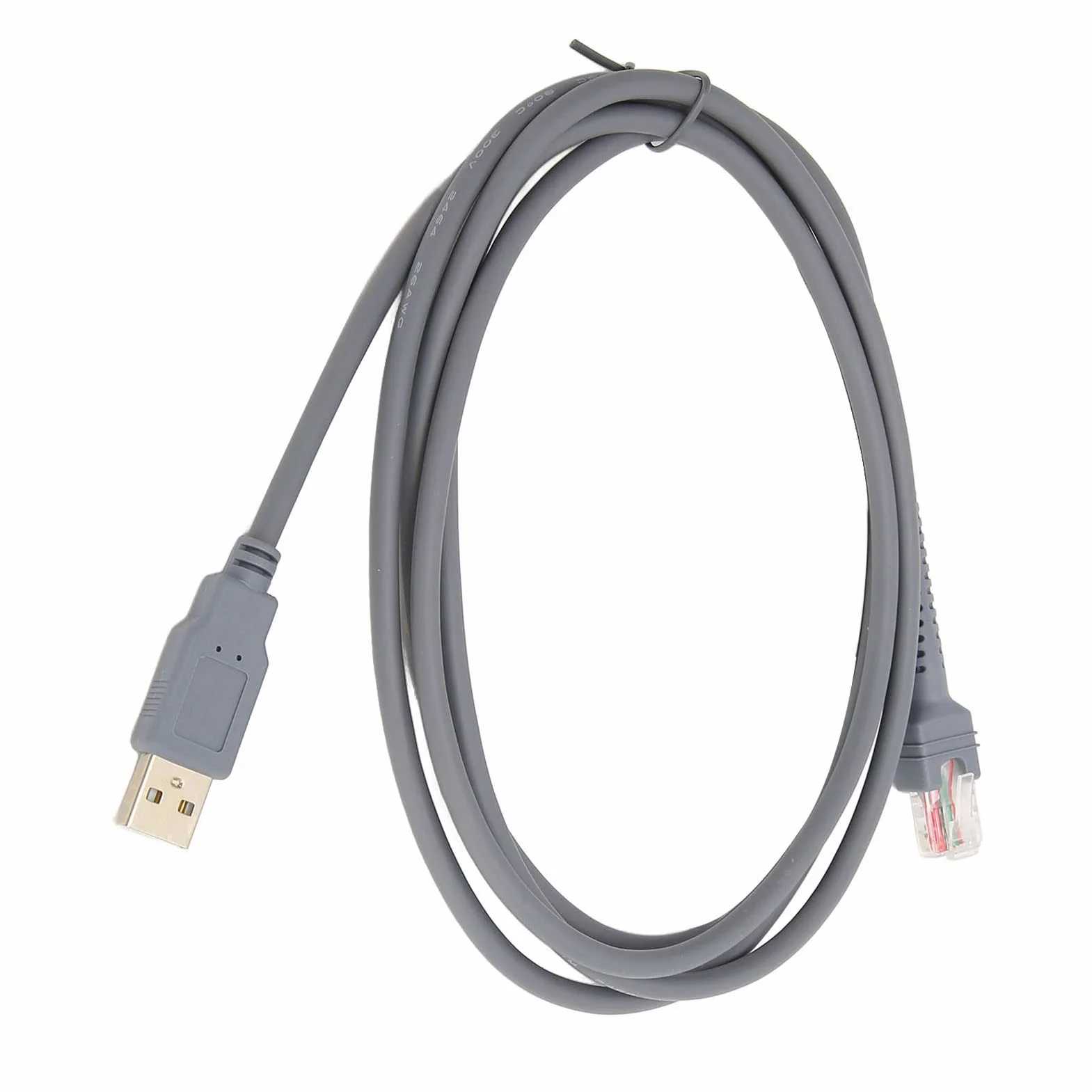 Generic Kabel LS2208 Lekki Kabel do Skanera Kodów Kreskowych Typu Plug and Play 2 Metry do LS1203 DS6707 Wygodny dla Symbol LS2208AP