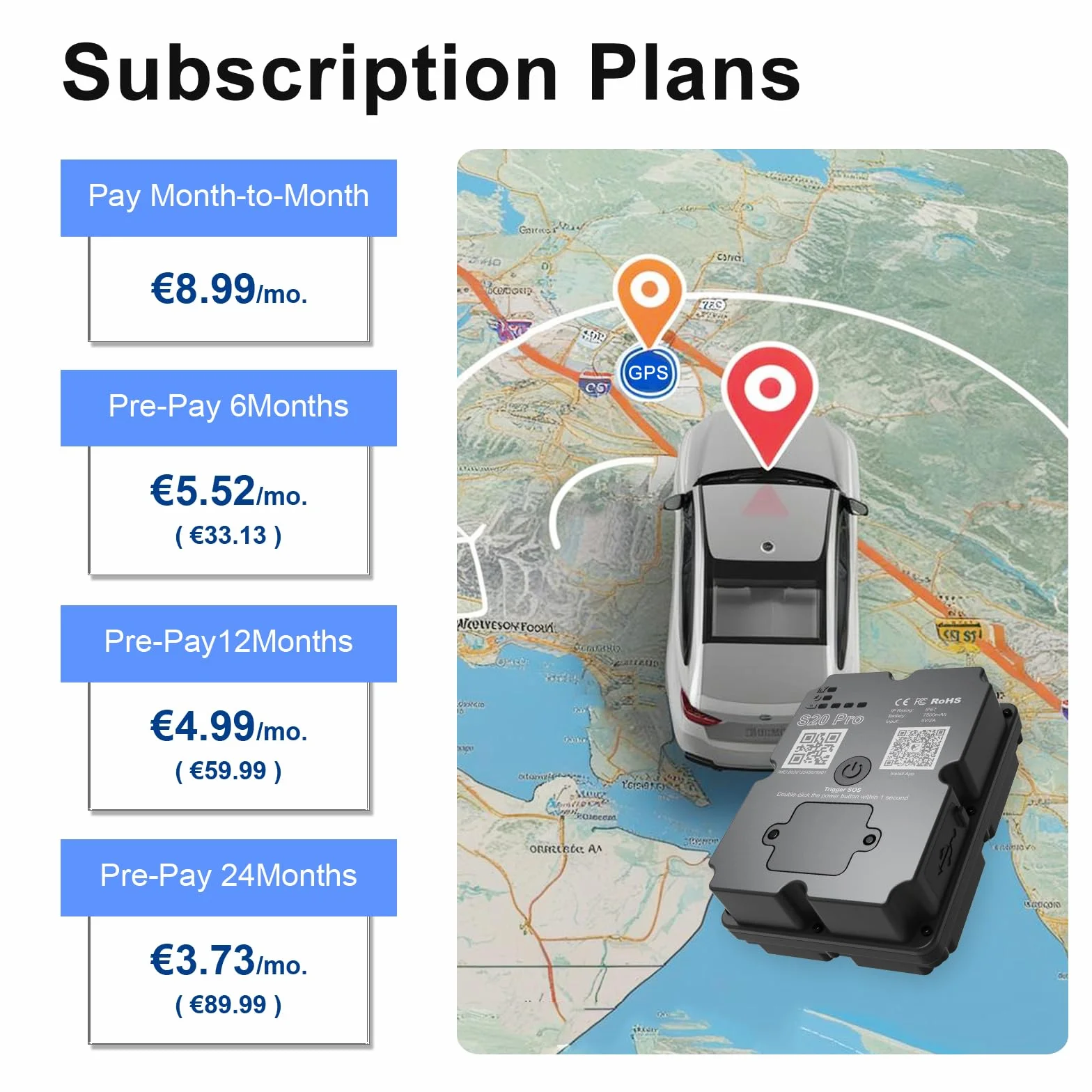 Tracker GPS 4G do pojazdów, do 90 dni, wodoodporny magnetyczny wykrywacz energii, nieograniczona odległość, historia tras, powiadomienia o prędkości, alarm antykradzieżowy i zasięg globalny