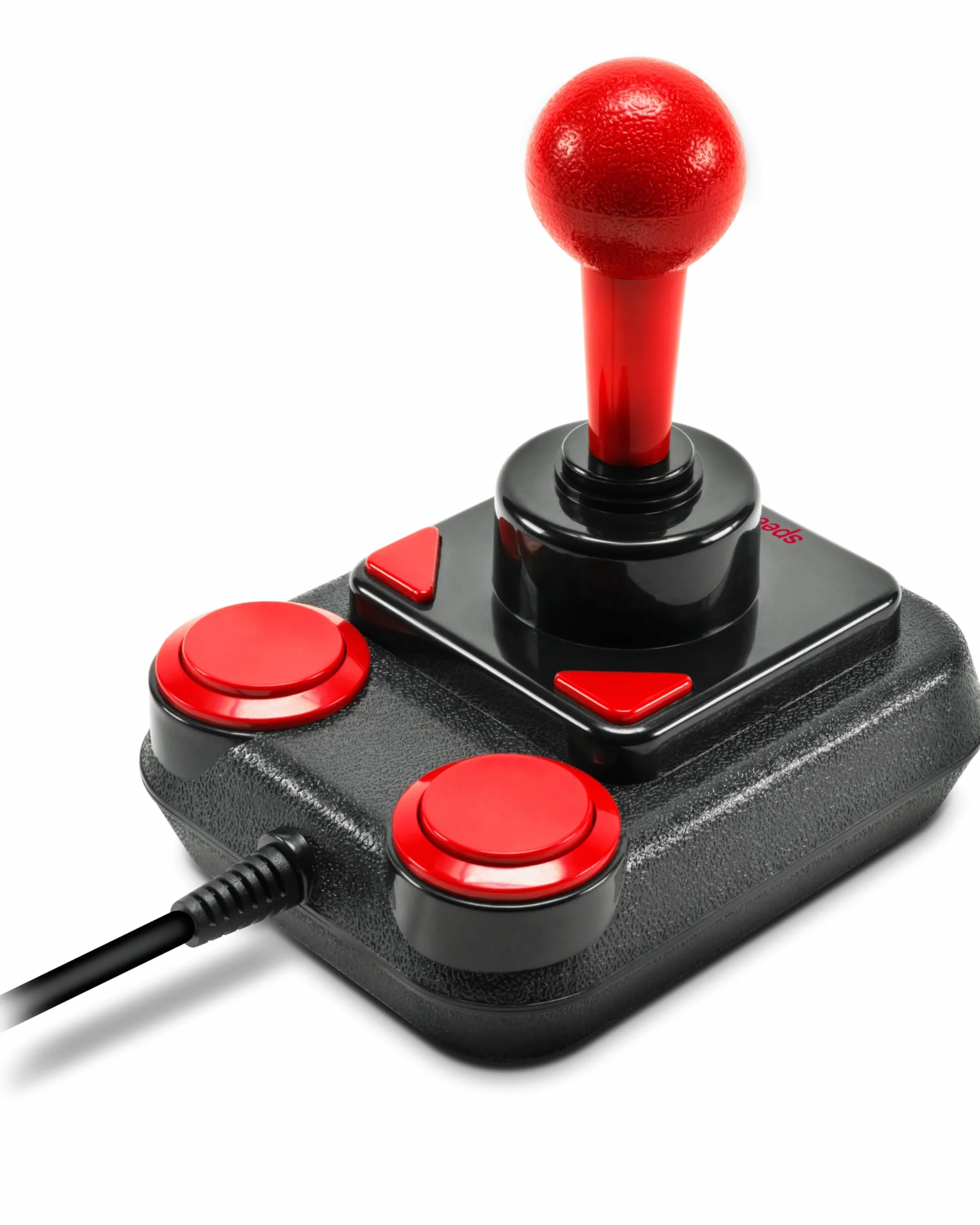 Joystick Speedlink COMPETITION PRO EXTRA USB – cyfrowy joystick do komputera PC z funkcją DirectInput i mikroprzełącznikiem, do gier arcade i retro, czarno-czerwony
