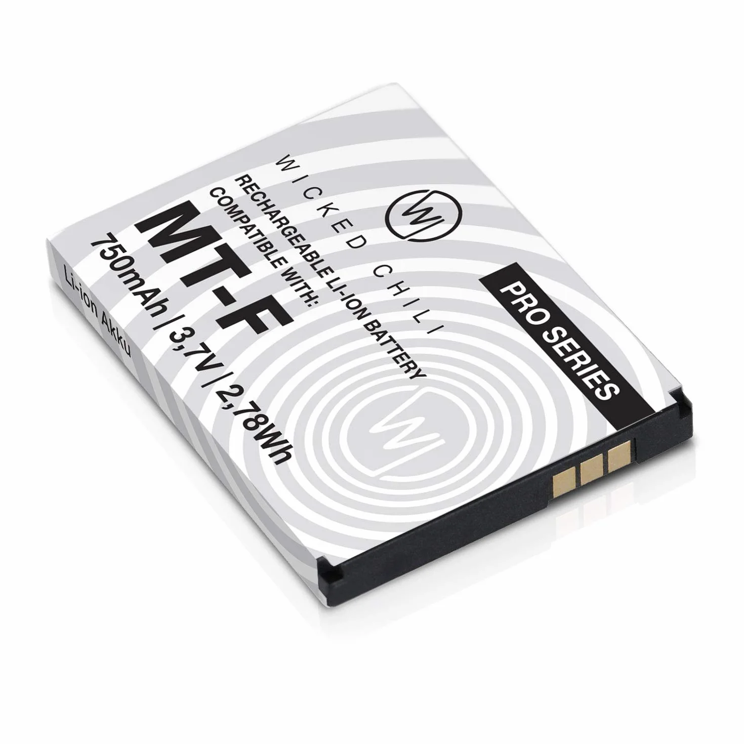 Wicked Chili Akumulator kompatybilny z AVM Fritz!Fon C5 / C4 / M2 / Fritzfon telefon dodatkowy akumulator 1 x akumulator zapasowy do oryginalnego AVM Fritz Fon 312BAT006, 312BAT016 (750 mAh Li-Ion)