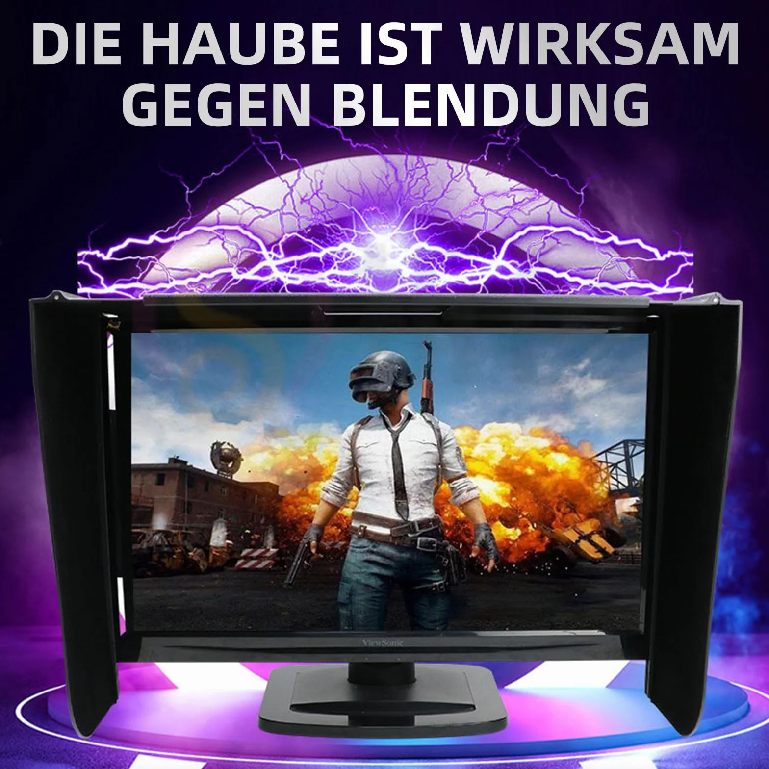 Osłona monitora, ochrona przed słońcem, ochrona przed słońcem do laptopów, regulowana osłona monitora, składana osłona, zapewnia ochronę prywatności, pasuje do praktycznie wszystkich laptopów