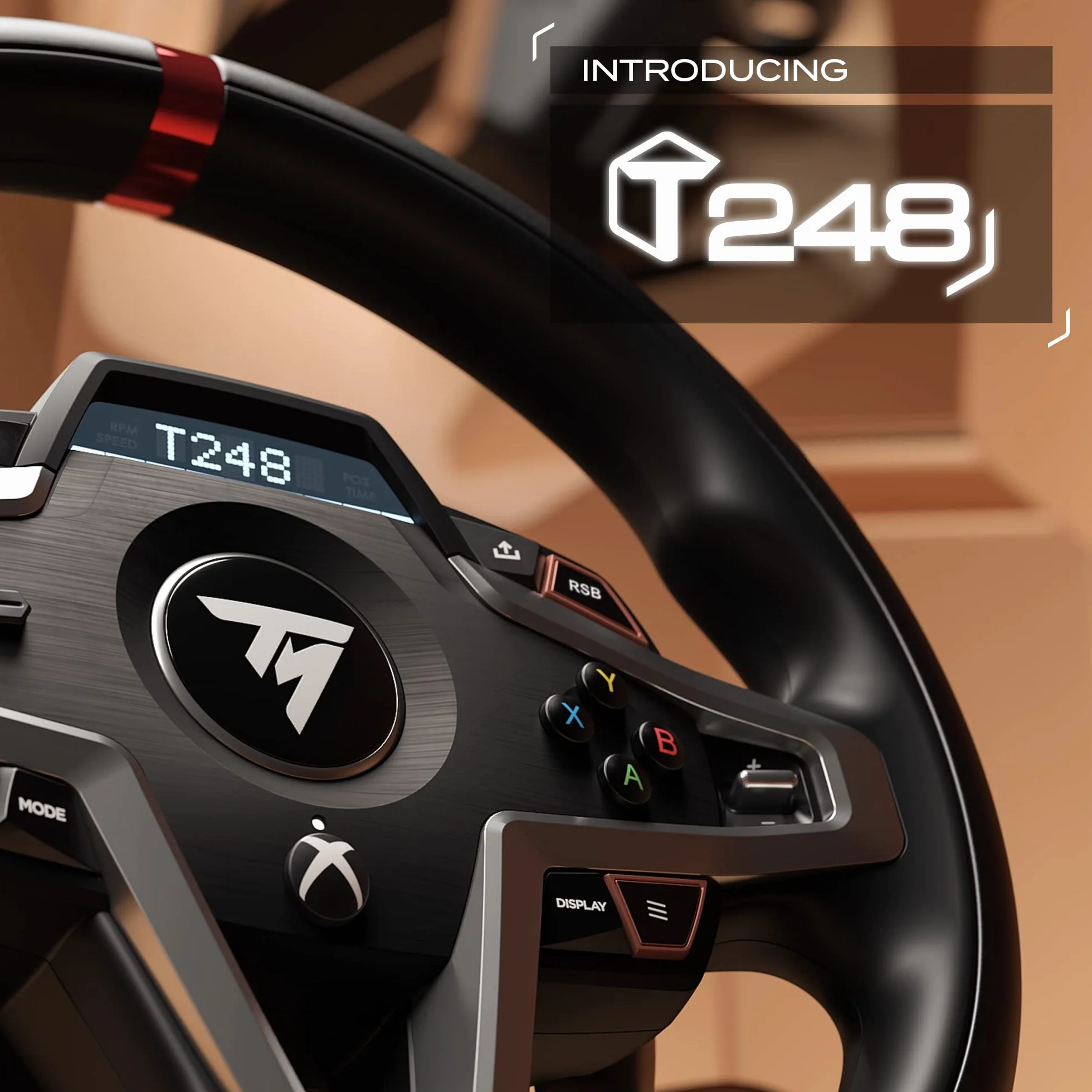 Thrustmaster T248 – Wyścigowe Koło Z Siłą Sprzężenia Zwrotnego – Zaawansowane Koło Wyścigowe dla Xbox Series X|S, Xbox One i PC