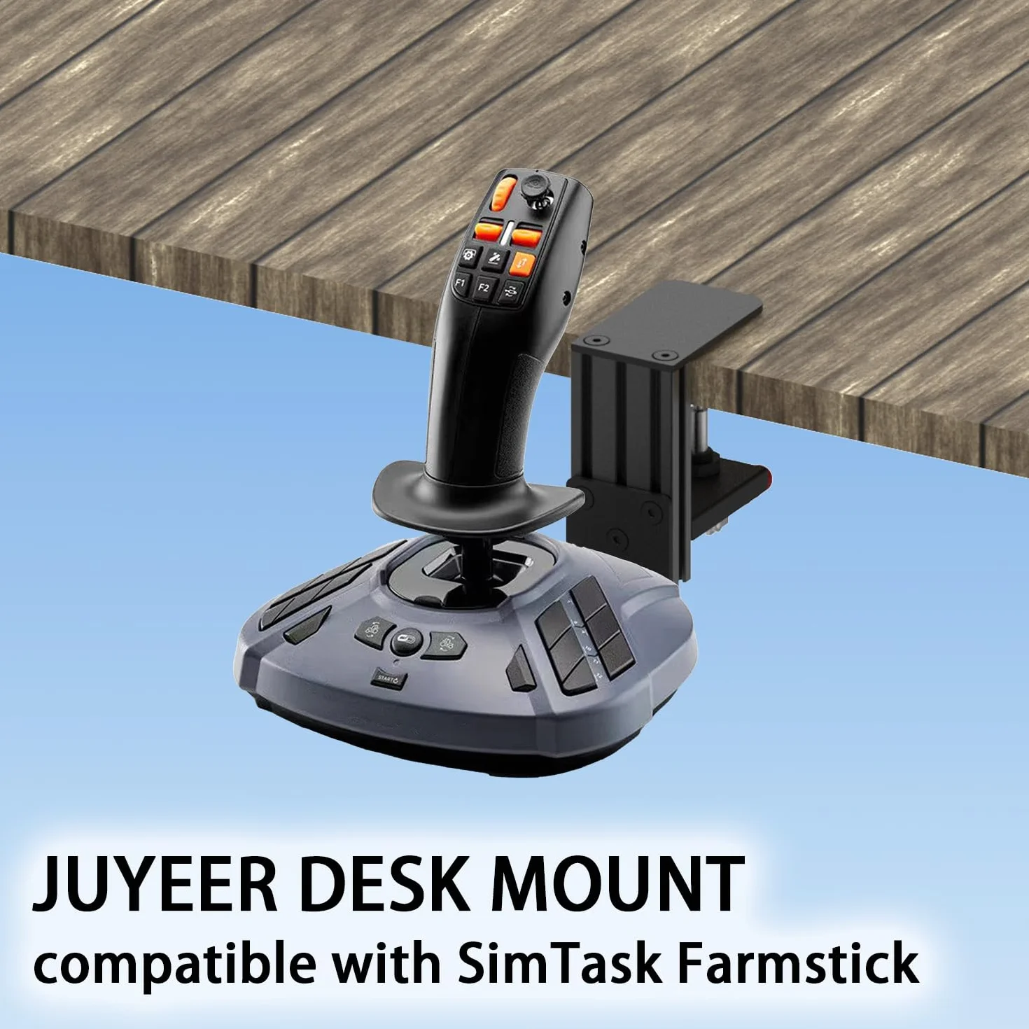 Szybkozamykany Mocownik Biurkowy: Kompatybilny z WINWING URSA MINOR Space/Airline Joystick, Thrustmaster FarmStick/T.Flight HOTAS ONE, Logitech Extreme 3D Pro, Turtle Beach VelocityOne Flightstick