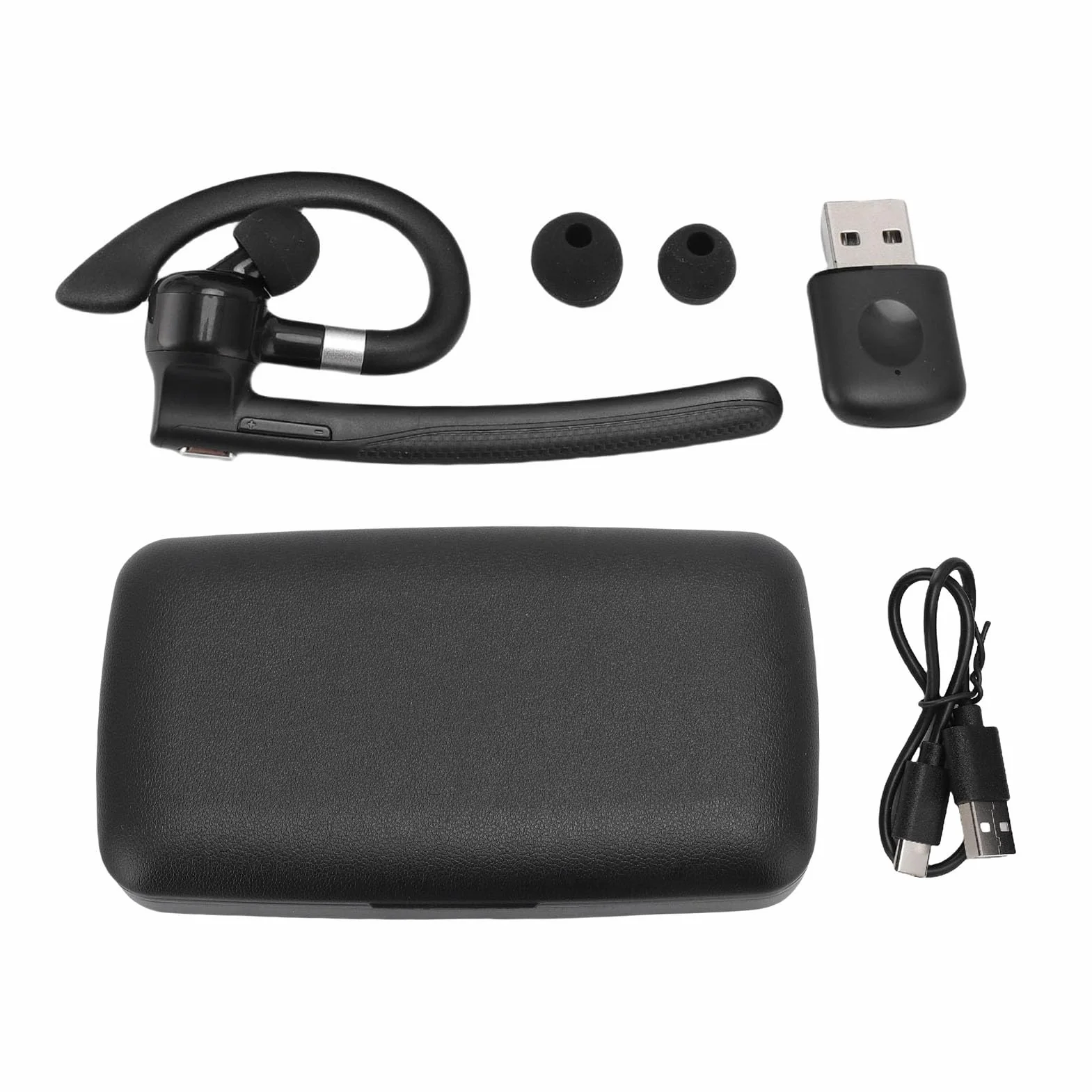 LICAEVEY Zestaw Słuchawkowy Bluetooth V5.4, Bezprzewodowa Słuchawka Bluetooth z 500 MAh Obudowa ładowania 6 Godzin Rozmowy Wbudowany w Hałas Anulując Słuchawki Podwójne Mikrofon dla