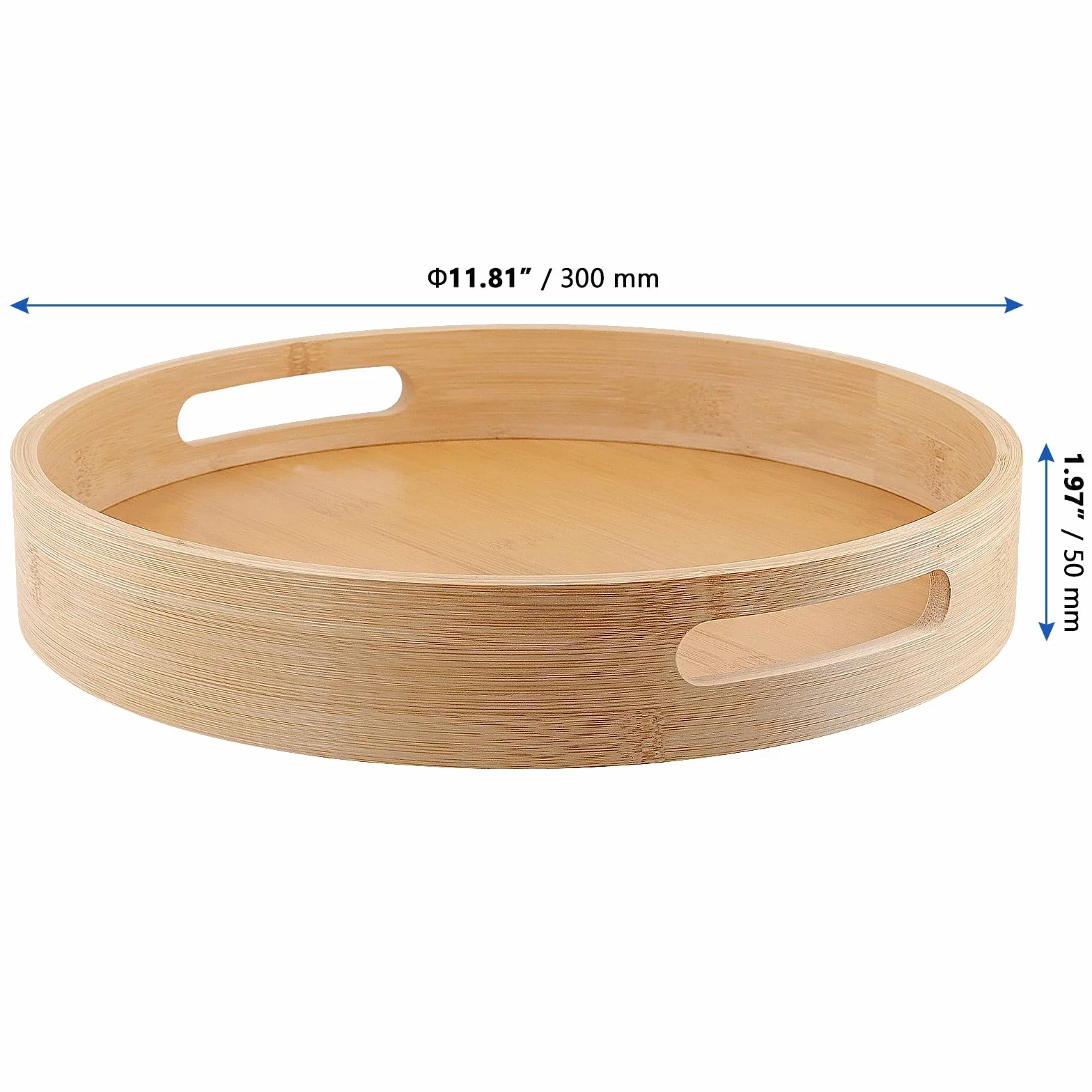 2 sztuki 30 cm drewniany talerz obrotowy, bambusowy Lazy Susan, obrotowy talerz kuchenny, organizer kuchenny, obrotowy stojak na przyprawy na drewnie, obrotowy uchwyt na przyprawy do kuchennej