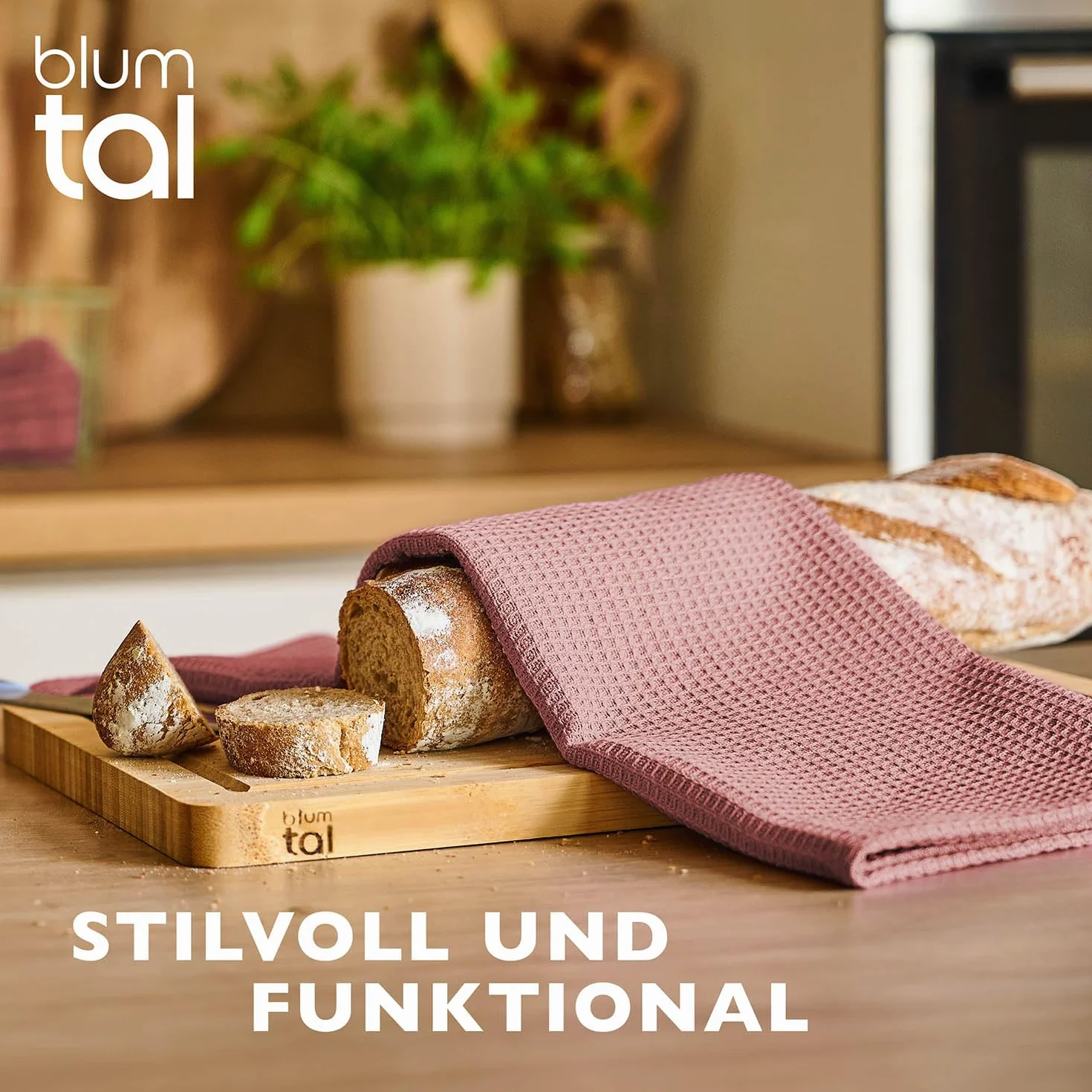 Ścierki kuchenne Blumtal 50x70 cm 100% bawełna zestaw 4 szt. szare