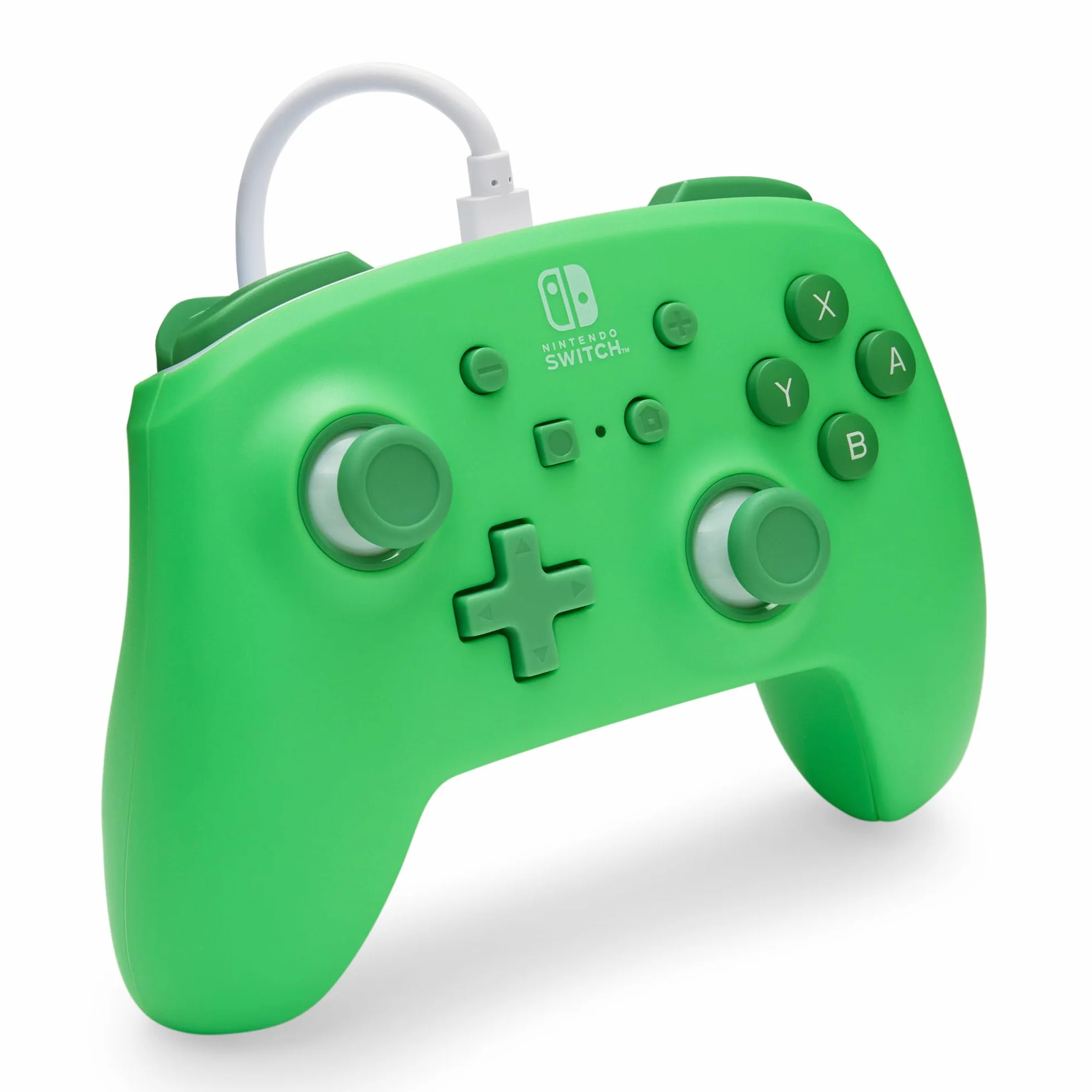 Ulepszony kontroler przewodowy PowerA do konsoli Nintendo Switch - Morski, gamepad, kontroler do gier, kontroler przewodowy, oficjalnie licencjonowany