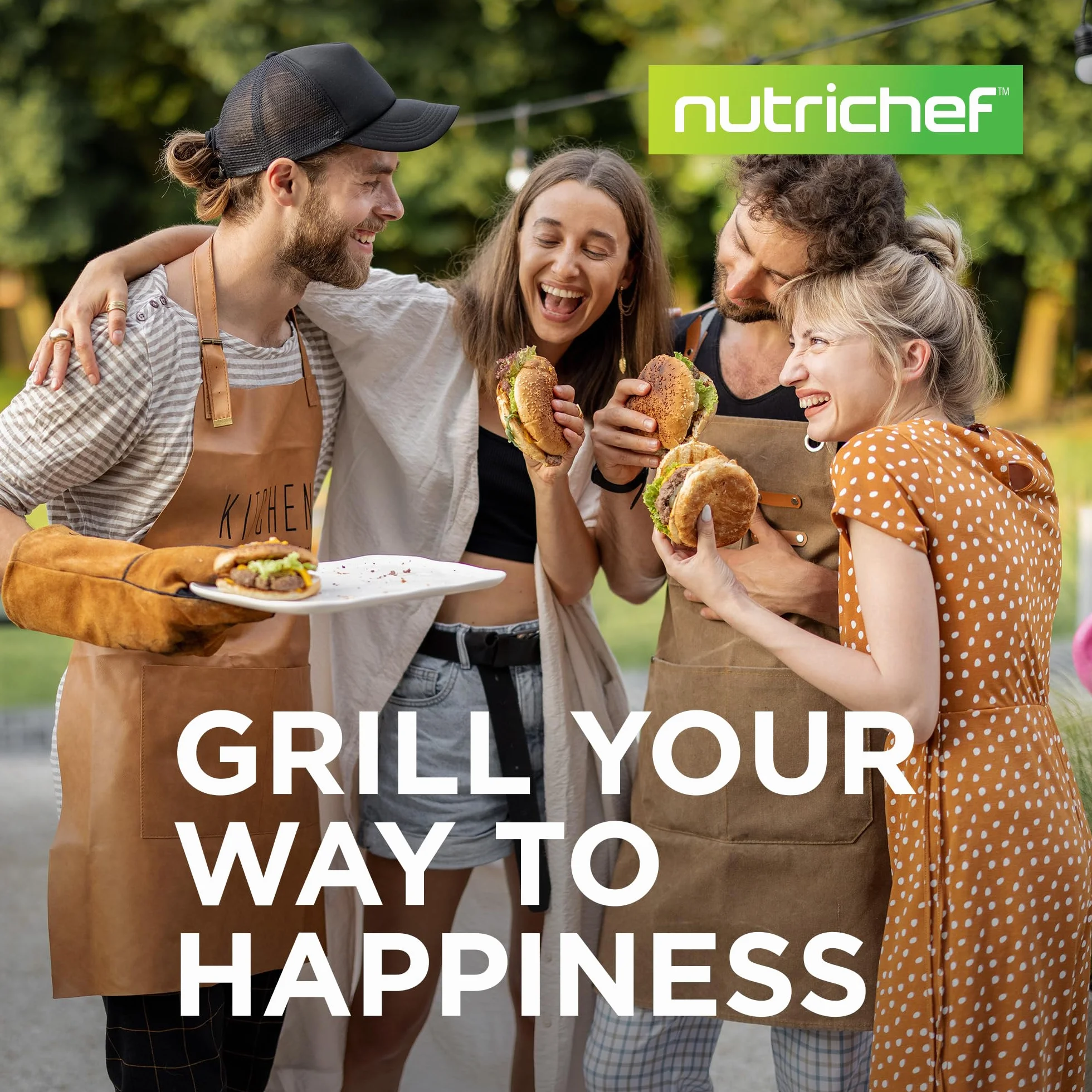 NutriChef Odwracalna płyta grillowa żeliwna – 45 cm płaska patelnia żeliwna do blatu kuchennego, patelnia do grilla gazowego z silikonową rękawicą kuchenną do kuchenki elektrycznej, ceramiki,