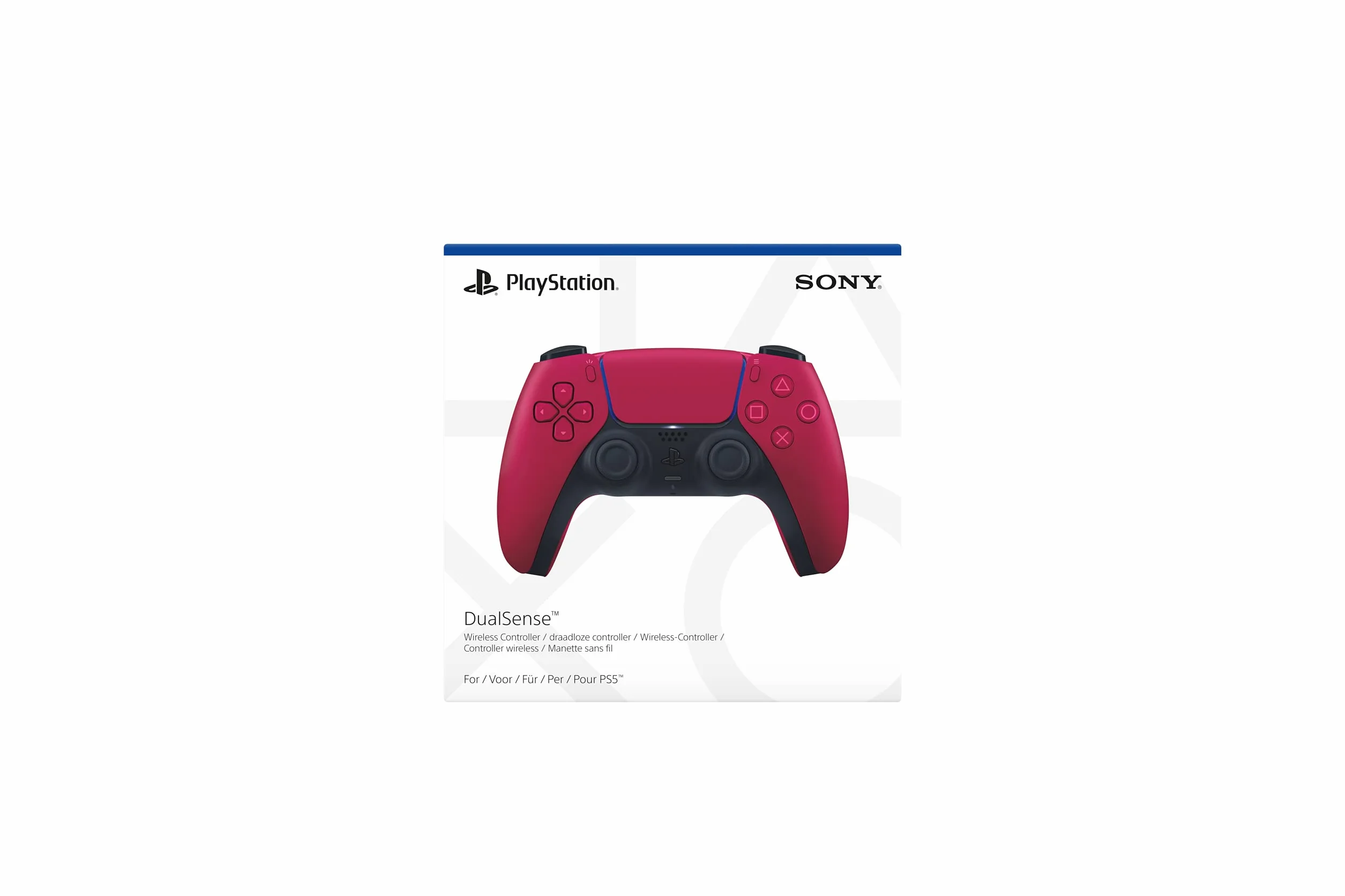Sony Playstation 5 Dualsense Controller Cosmic Red Black