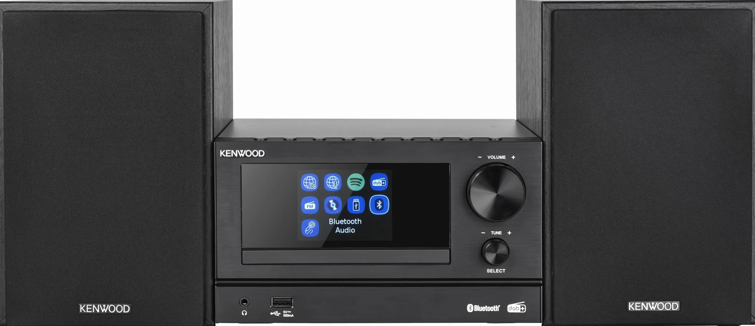 Kenwood M-7000-S Zestaw Stereo, Czarny, 2-drożny