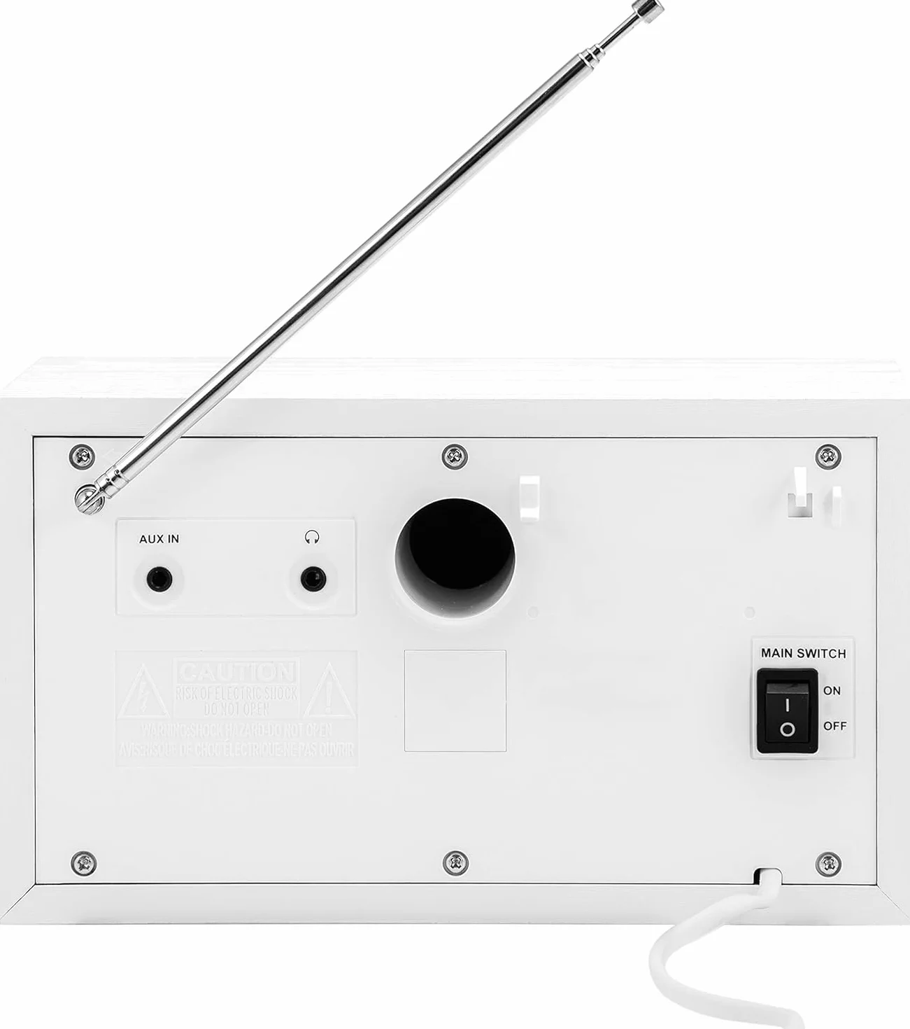 Blaupunkt Radio nostalgiczne RXD 180 DAB+ z AUX IN i Bluetooth, radio UKW PLL z RDS, kolorowy wyświetlacz RMS LC 5 W, radio kuchenne z łatwą obsługą, z przyłączem słuchawkowym, pokrętłem, białe