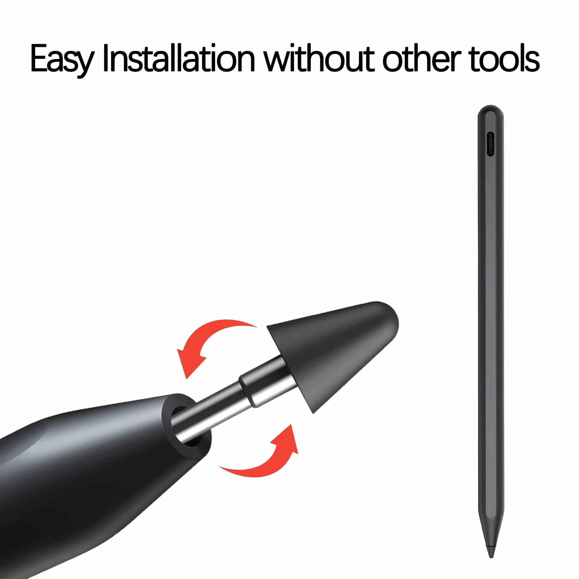 5 sztuk oryginalnych końcówek zamiennych do Lenovo Tab Pen Plus/Pro/Yoga Pen [nie pasuje do Lenovo Tab Pen] rysik Stylus końcówka dotykowa Tips Nibs, precyzyjna kontrola, przyjazne dla ekranu, czarne