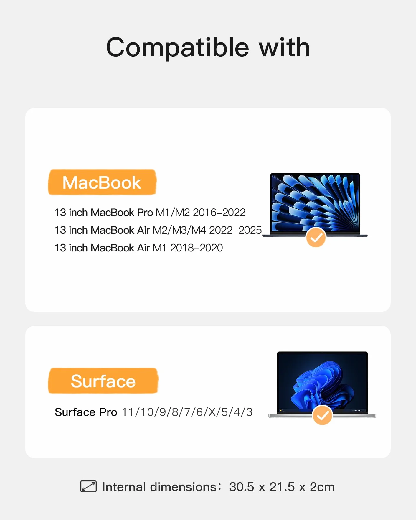Inateck 360° etui ochronne na laptopa, etui o dużej pojemności kompatybilne z 13-calowym MacBook Air M5/M4/M3/M2/M1 (2026-2018) A3449 A3240 A3113 A2681 A2337, 13-calowym MacBook Pro M2/A2686 M1/A2338