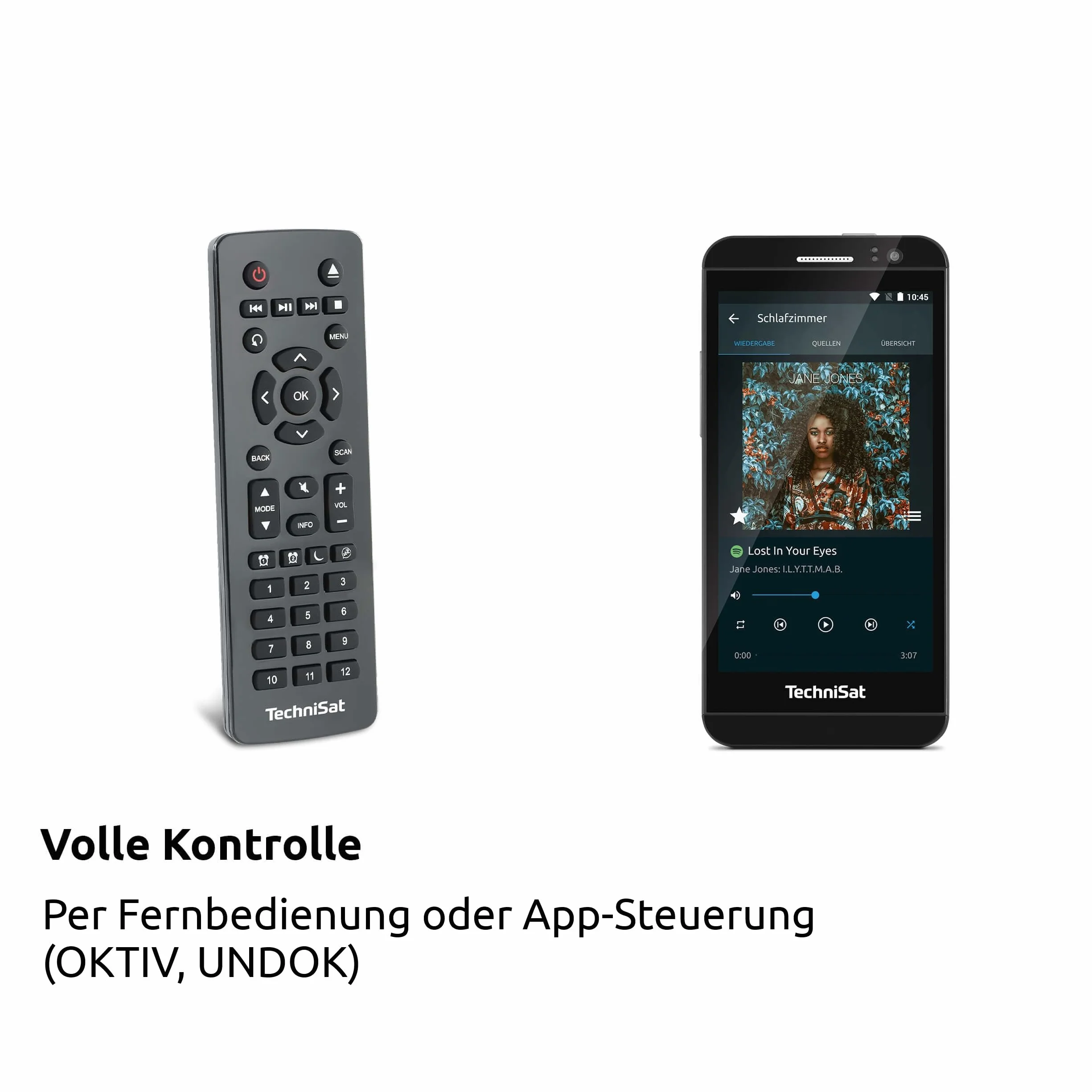 TechniSat DIGITRADIO 586 - hybrydowe radio DAB+ (radio internetowe, FM, Bluetooth, Spotify, ładowanie bezprzewodowe, sterowanie aplikacją, wyświetlacz OLED, USB, CD, MP3, AUX, 20 W, pilot) biały