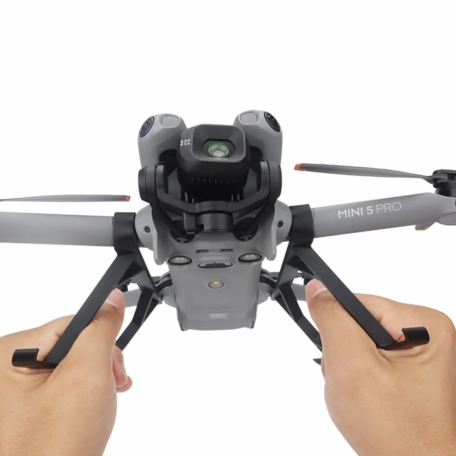 Podwozie do drona DJI Mini 5 Pro, Akcesoria, Podstawka Statyw Zwiększający Wysokość o 25 mm, Zestaw Rozszerzonych Nóg do Lądowania Kompatybilny z Uchwytem Ochronnym Drona DJI Mini 5 Pro