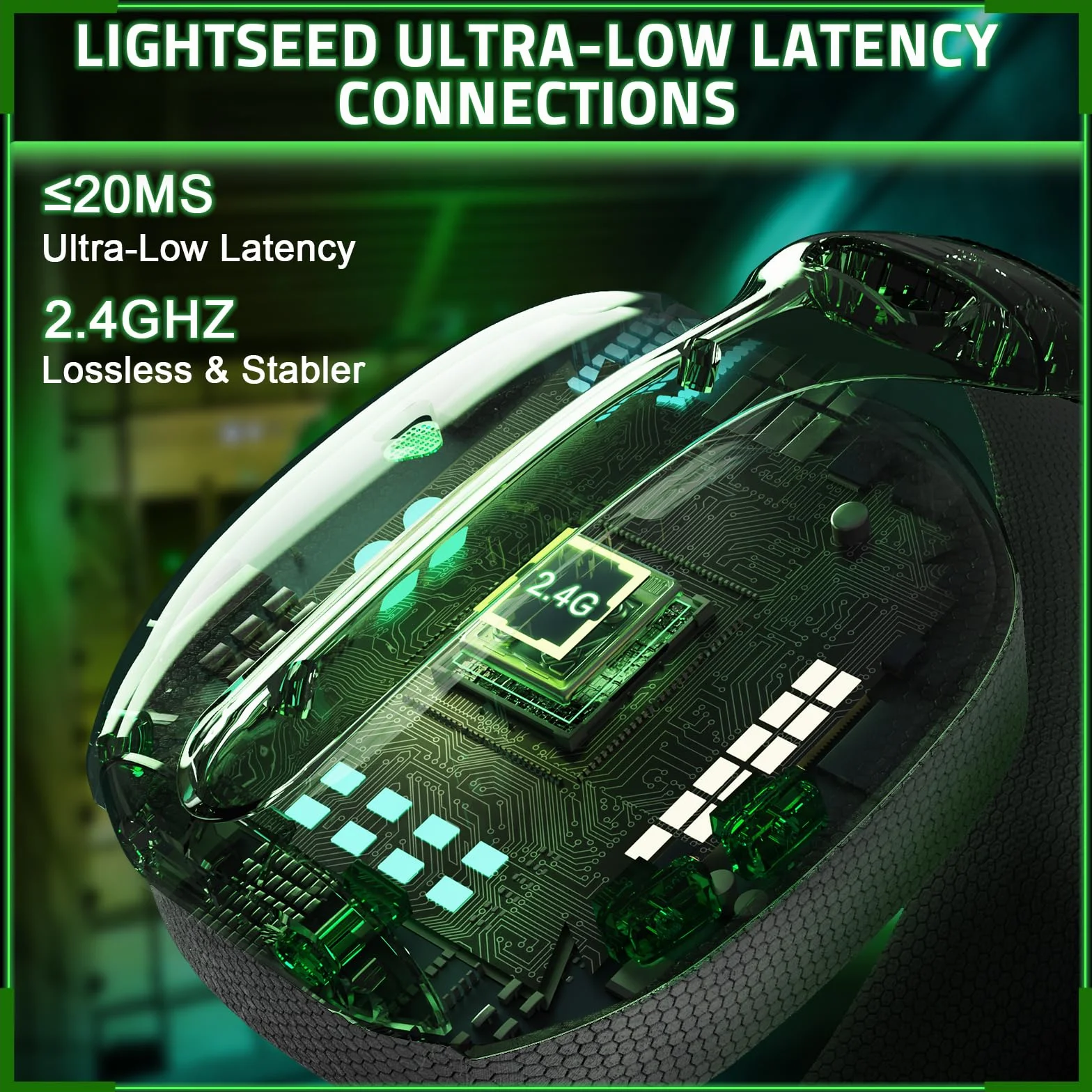 ATTACK SHARK L80PRO Bezprzewodowy Headset Gamingowy 3D Surround 40 mm 2.4G BT Przewodowy Biały