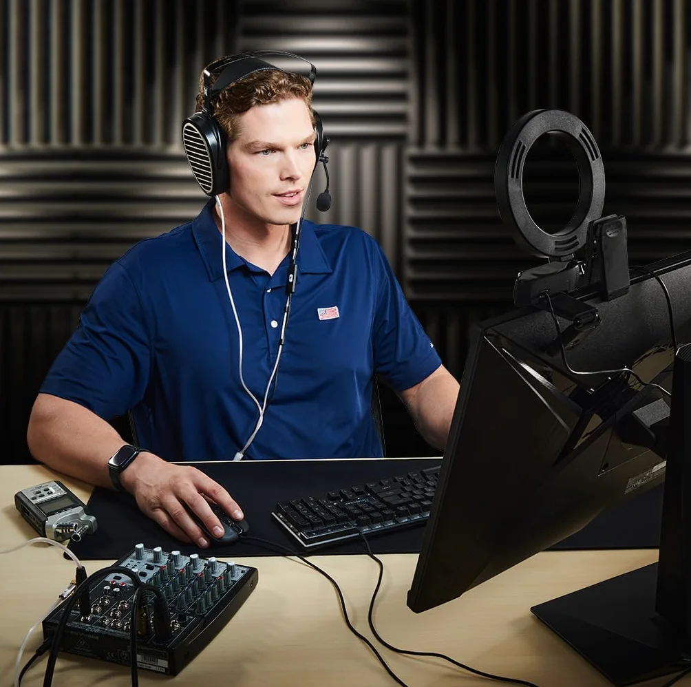 Antlion Audio ModMic Uni 2 - dołączany mikrofon z redukcją szumów i przełącznikiem wyciszania, kompatybilny z PC, konsolami do gier, urządzeniami przenośnymi