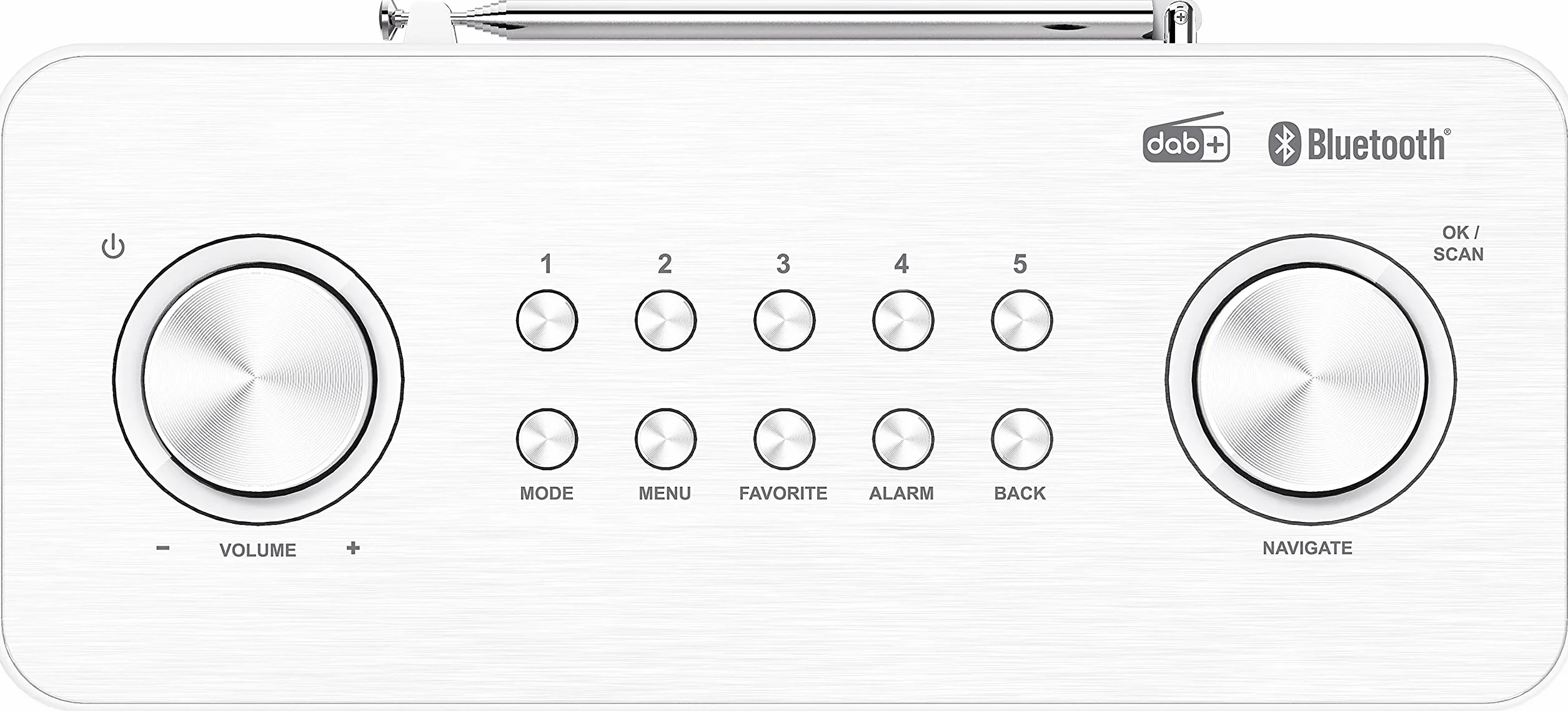 Kenwood CR-ST80DAB-W Głośnik Bluetooth, Biały, 2 x 10 W
