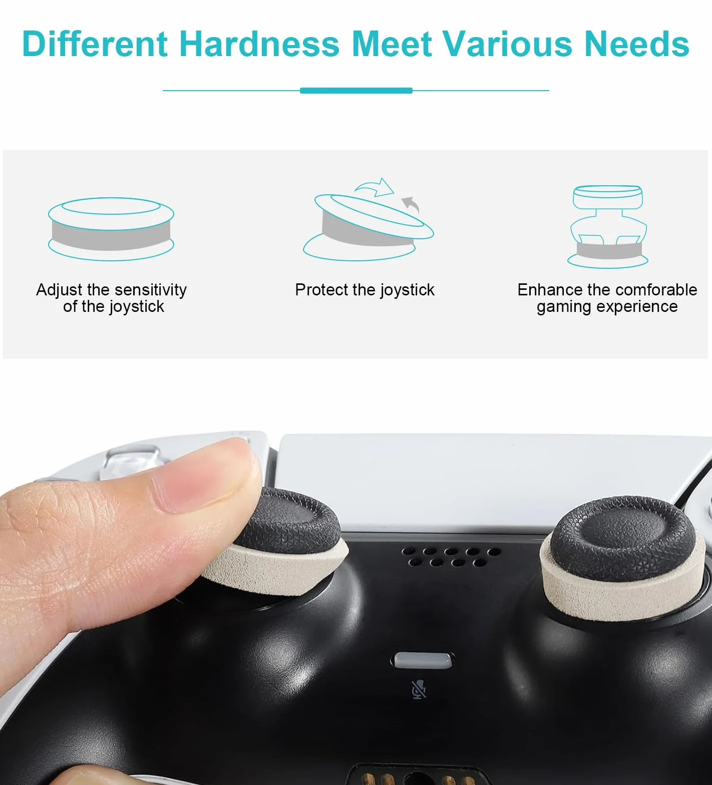 TiMOVO Precision Rings, [12 Pack] Aim Assist Rings Motion Control for PlayStation Portal, Playstation 5(PS5), Steam Deck, Xbox One, Switch, Switch Pro Controller, 3 Different Strengths