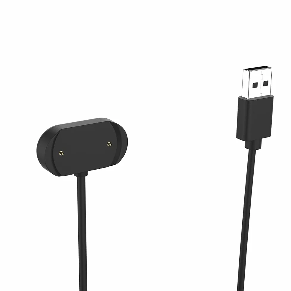 Kabel do ładowania kompatybilny z Amazfit GTR 3/3 Pro/GTS 3 - 100 cm wytrzymały ABS USB Charger zastępczy do Amazfit GTR 3/3 Pro/GTS 3 - akcesoria do smartwatcha (czarny)
