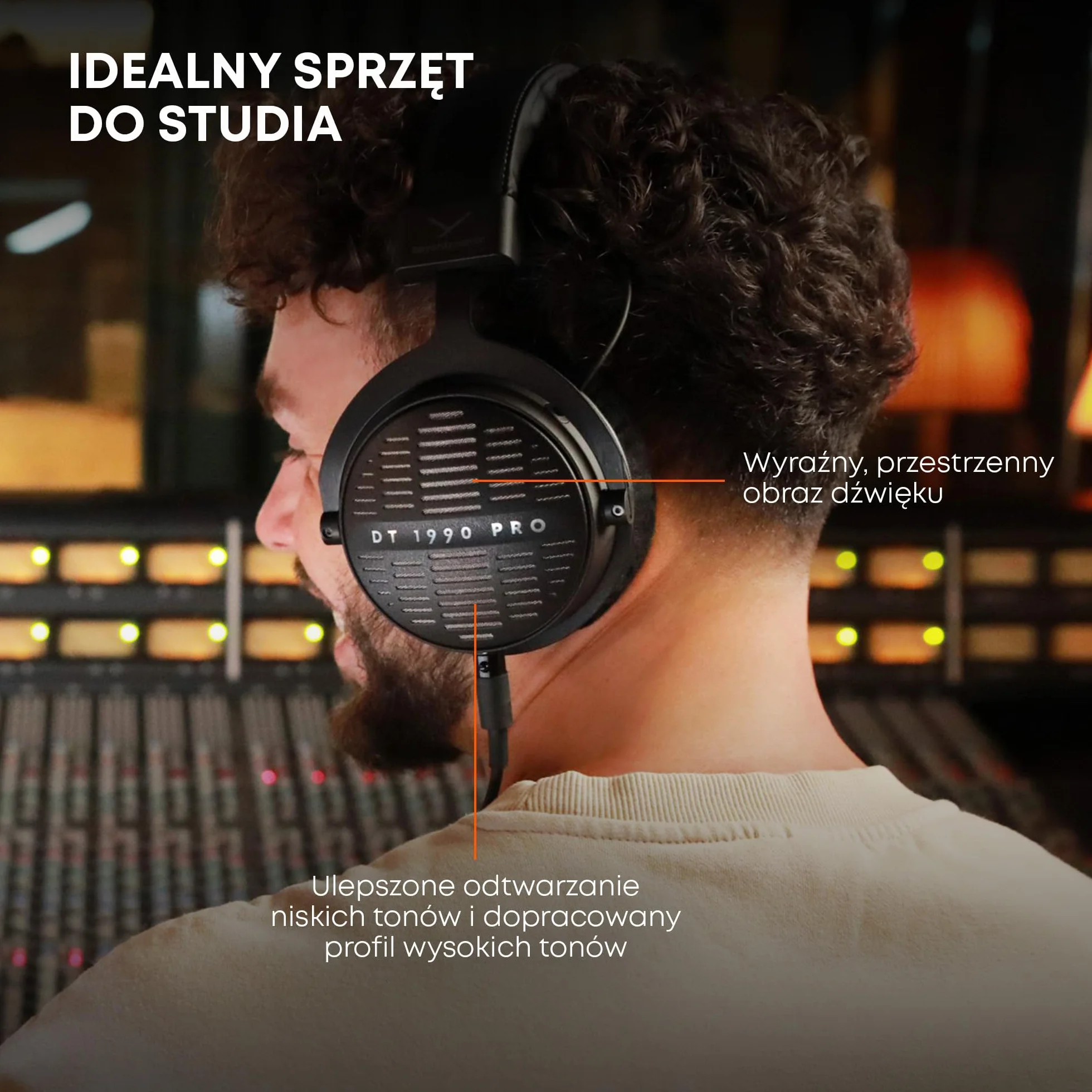 beyerdynamic DT 1990 PRO MKII Premium Tesla słuchawki studyjne do miksowania, masteringu i edycji (otwarte)