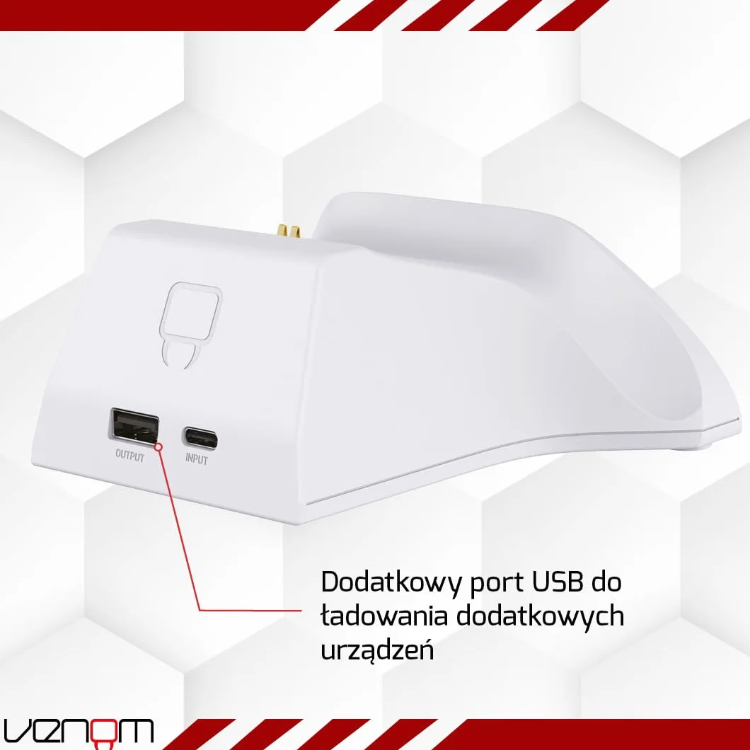 Venom Charging Dock with Rechargeable Battery Pack - White (Xbox Series X & S/Xbox One)