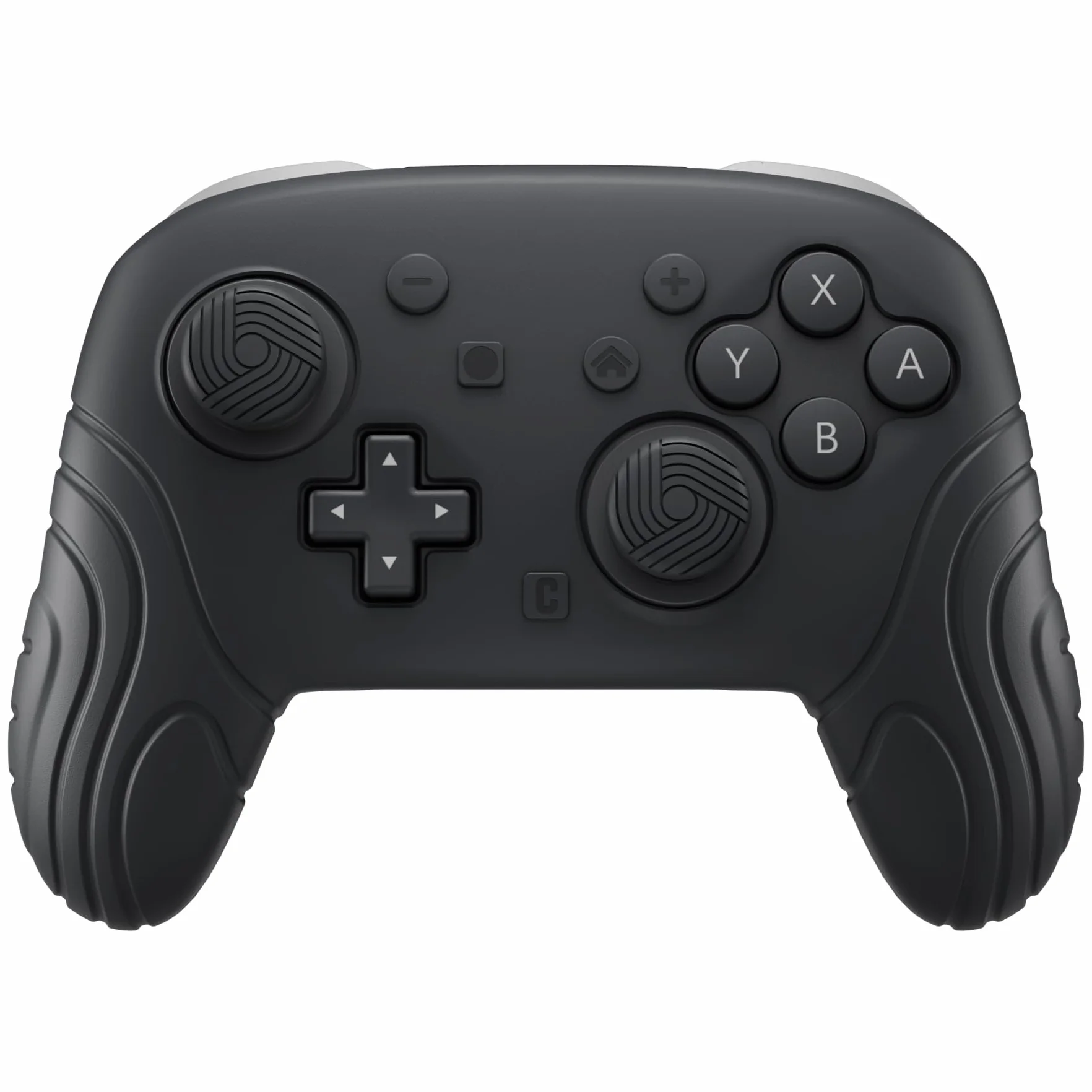 PlayVital Silikonowe Etui Ochronne do Switch 2 Pro z Osłonami na Tylne Przyciski, Nakładkami Joystick, Naklejkami, Antywstrząsowy Grip-Czarny