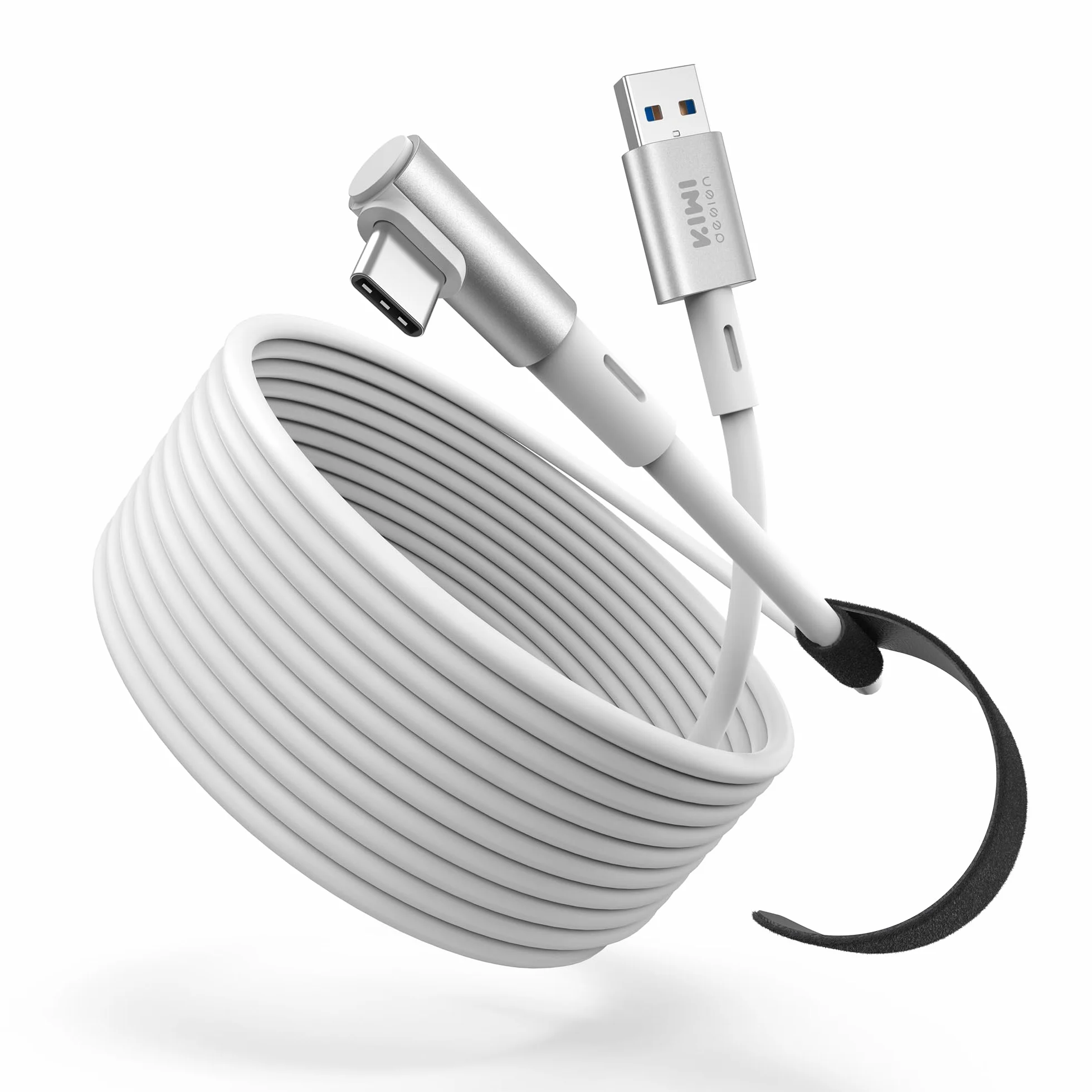 KIWI design Kabel łączący 487 cm, kompatybilny z akcesoriami Oculus/Meta Quest 3S i Quest 3/2/Pro/Pico 4, kabel USB 3.0 do USB C, z super prędkością 5 Gb/s