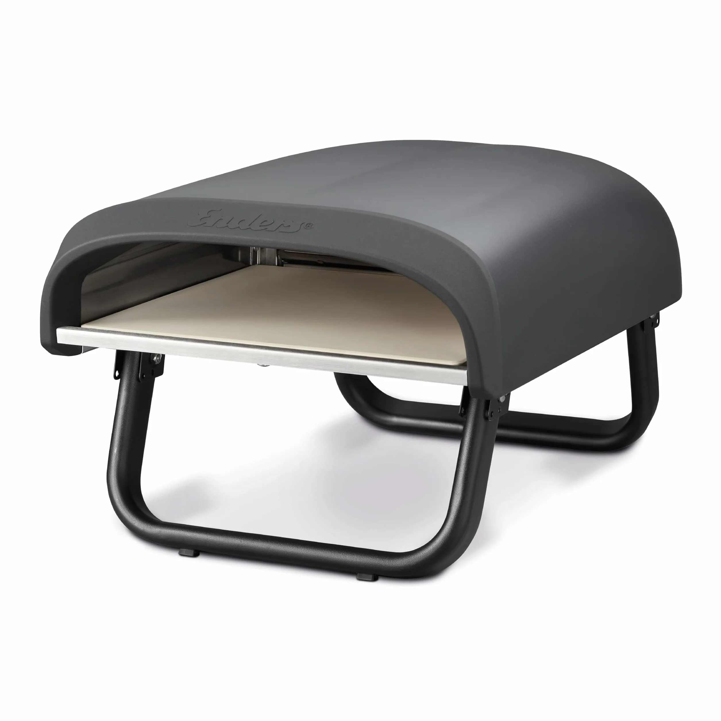 Enders® Piec do pizzy Paco™, kamień do pizzy, termometr, palnik do pizzy, palnik ze stali nierdzewnej, 4 kW, kamień do pizzy kordierytowej, regulowany bezstopniowo palnik ze stali nierdzewnej #31306