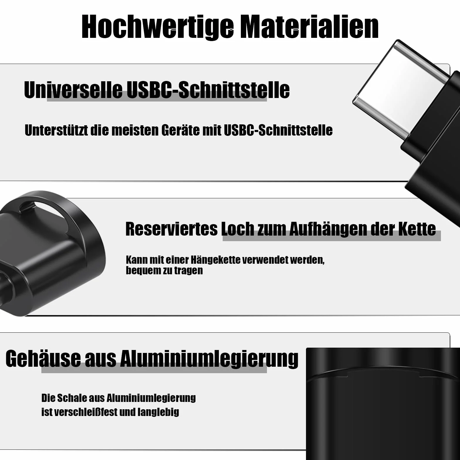 Powice Czytnik kart USB C, TF czytnik kart pamięci, adapter micro SD nadaje się do komputerów, notebooków, telefonów komórkowych i innych urządzeń z interfejsem USB C