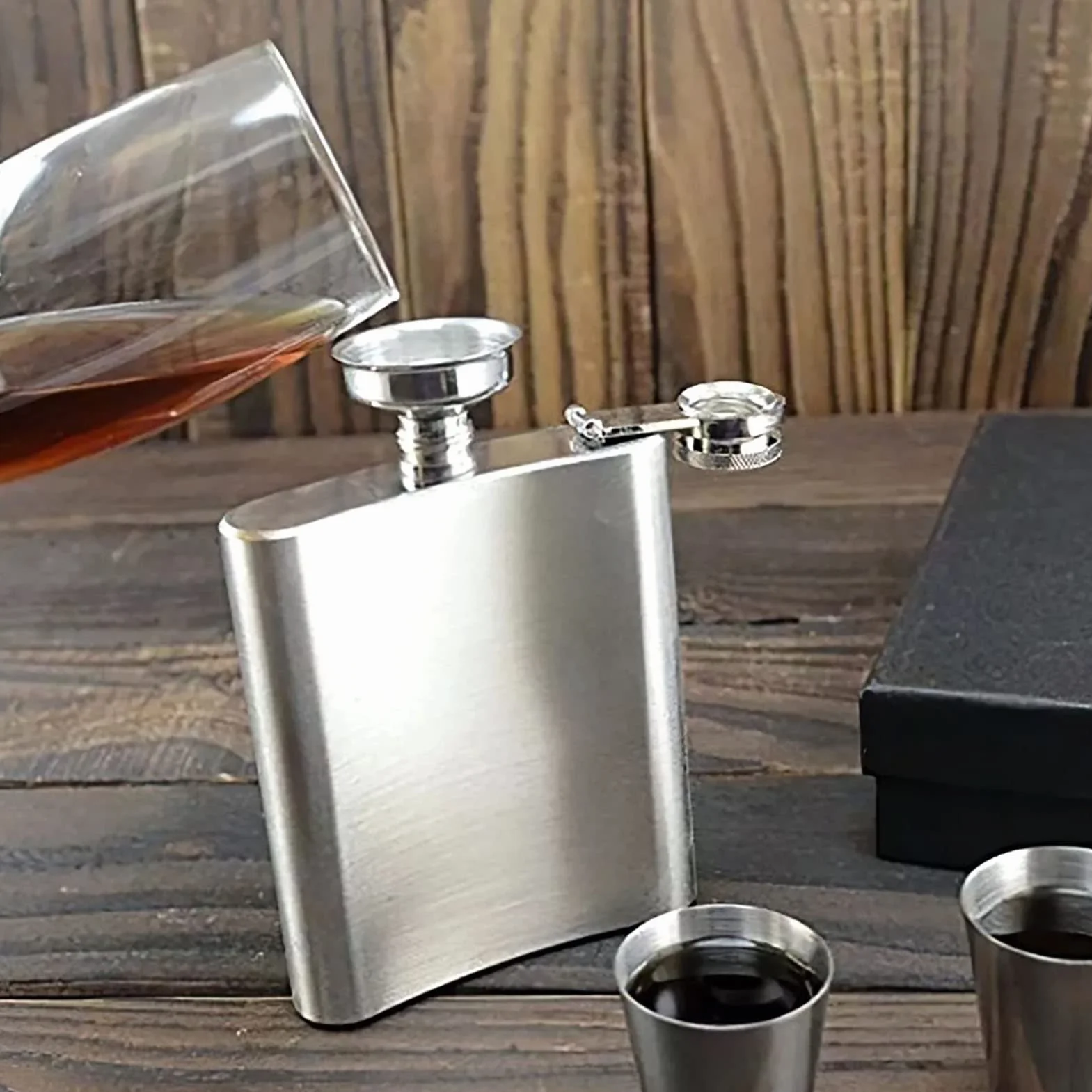 Szczelna Piersiówka ze Stali Nierdzewnej do Whisky 7 uncji