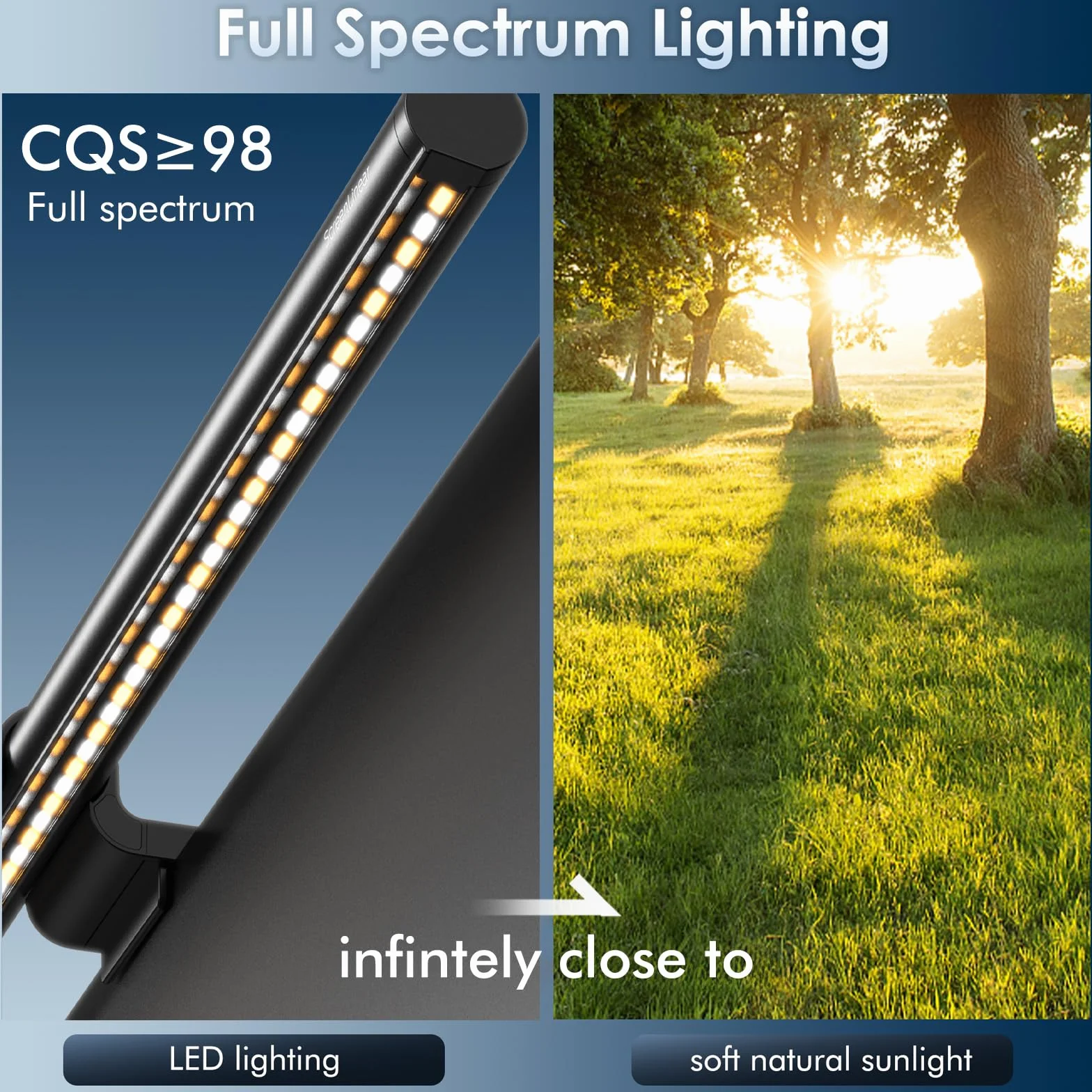 Lampa do monitora komputerowego Quntis z pilotem podświetlenia, 51 cm listwa oświetleniowa monitora do domowego biura, anty-niebieskie światło, lampa biurowa USB, regulowana