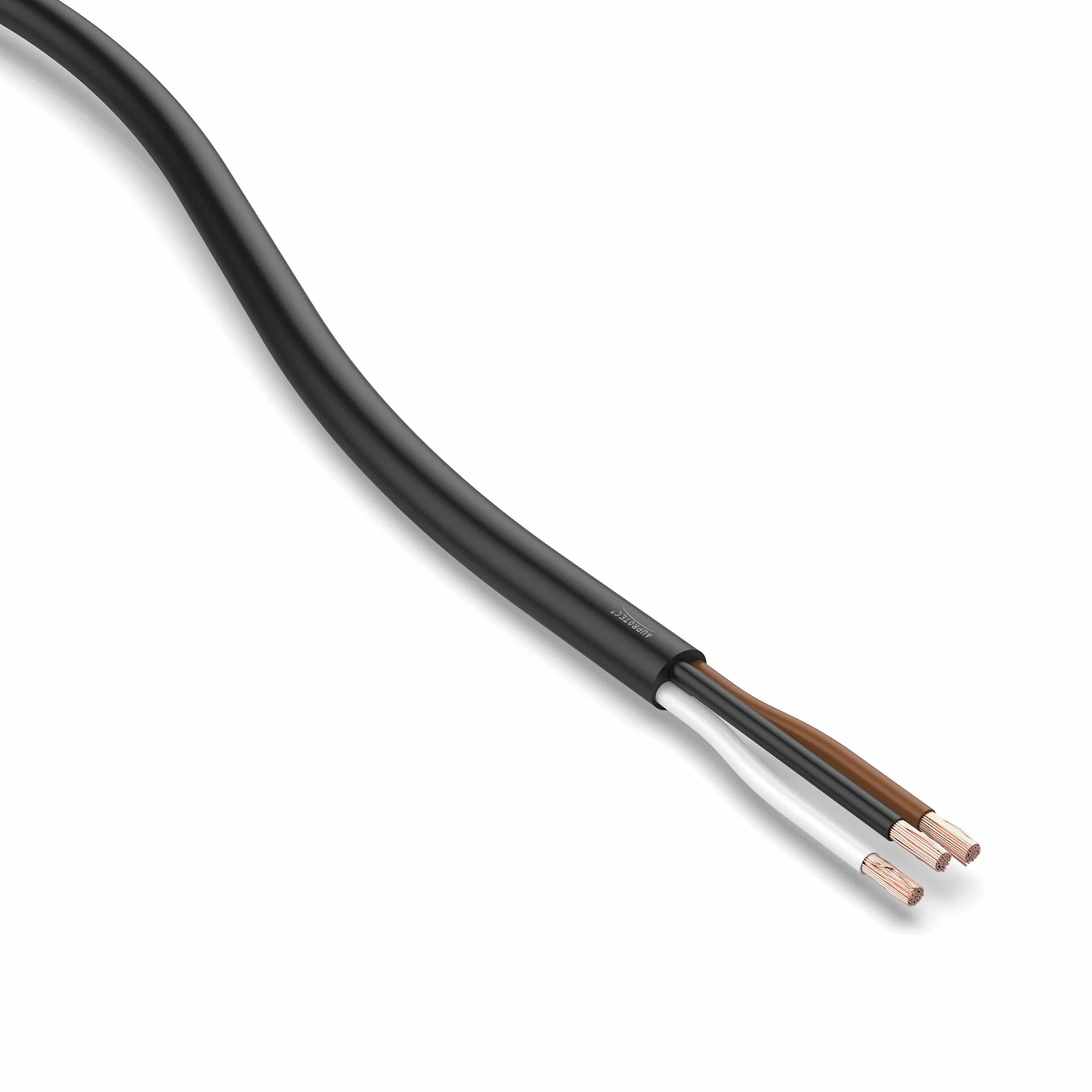 Auprotec 20 m okrągły kabel 3-żyłowy kabel elektryczny do przyczepy, 3 x 1,5 mm²