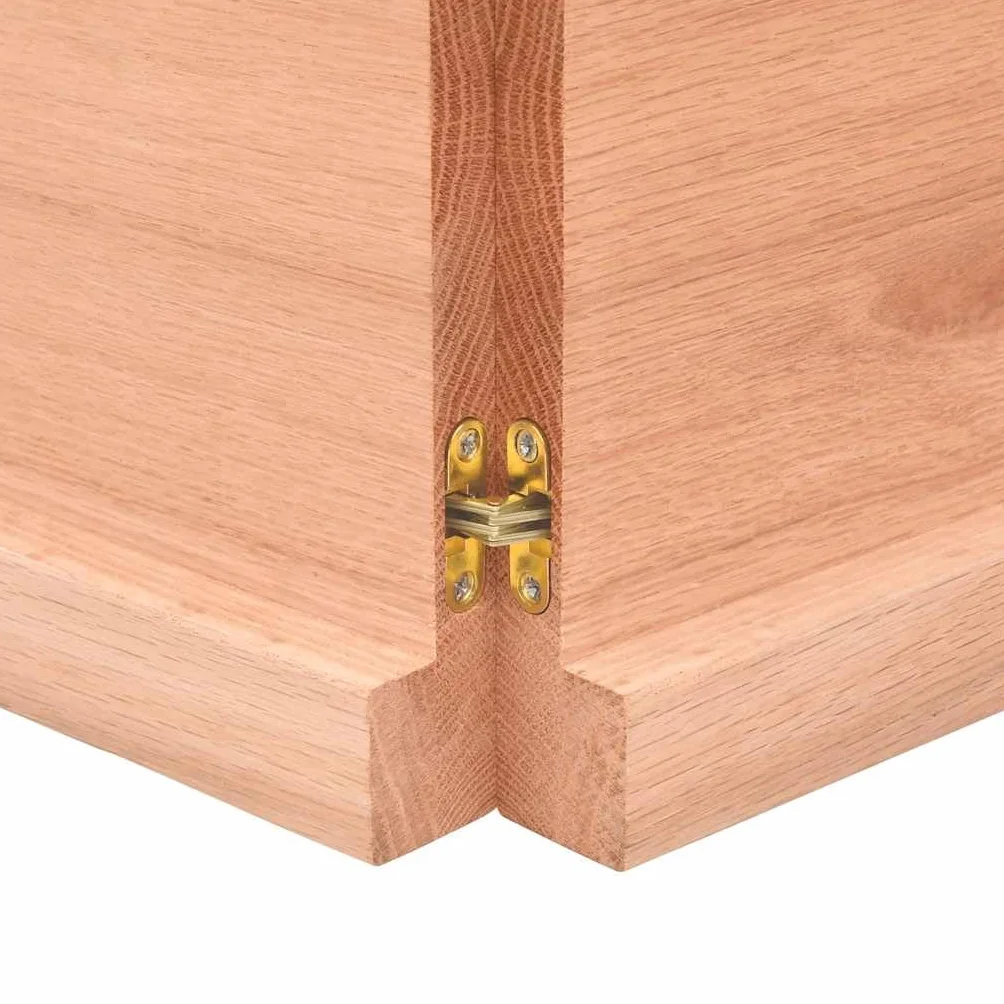 vidaXL Blat drewniany jasnobrązowy 200x60x(2-4) cm naturalną krawędzią