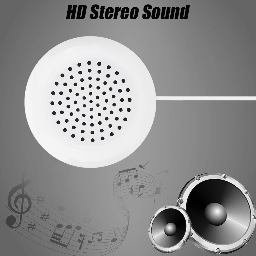 Goshyda Głośnik poduszkowy, DIY przewodowy 3,5 mm wtyczka mini głośnik stereo do MP3/MP4/odtwarzacza CD/telefonu komórkowego