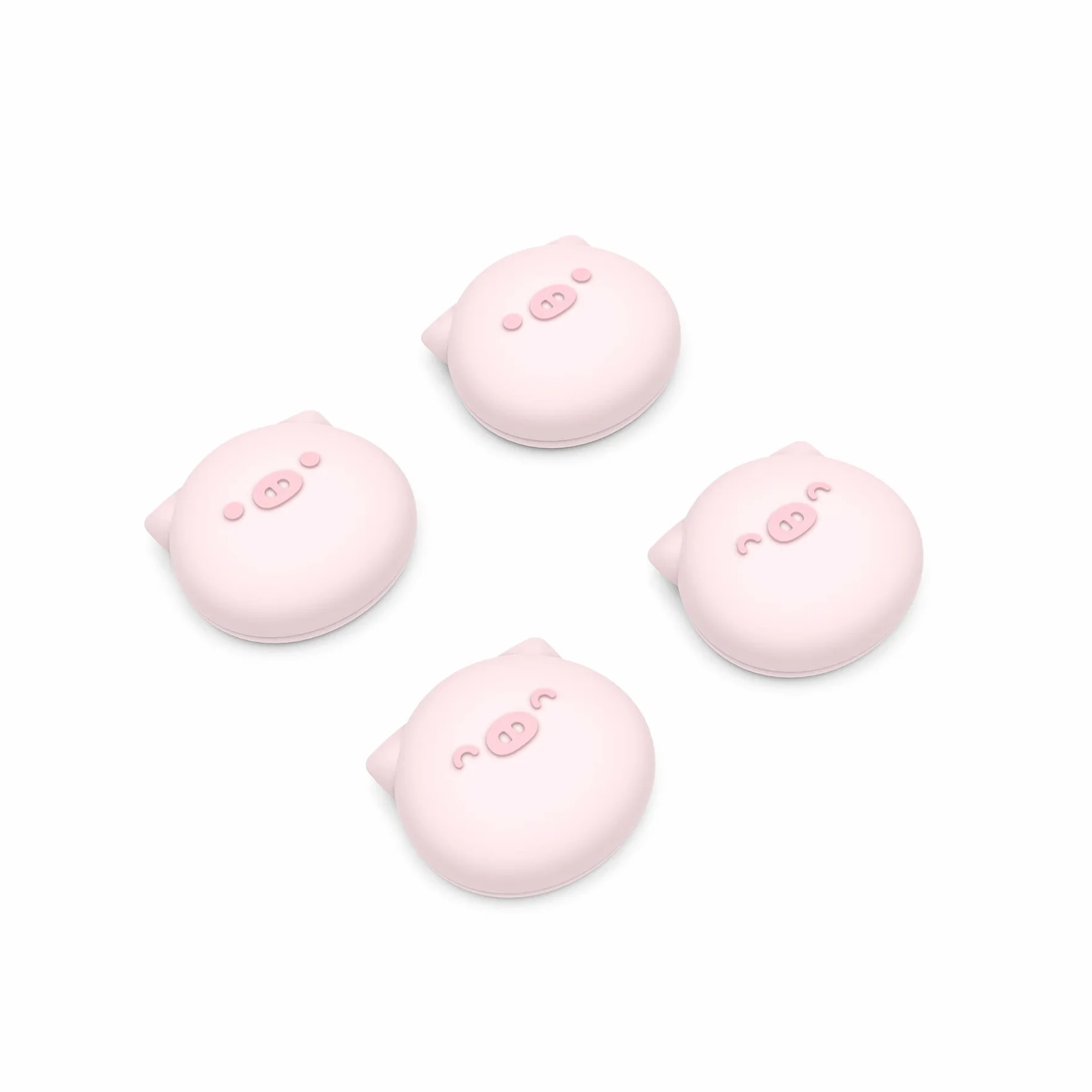 PlayVital 4PCS Thumb Grip Caps do ps5 Controller Nakładki na kciuk do ps4,Analogowa Osłona Sztyftu kompatybilny z Xbox Series X/S,Uchwytami na Kciuki do Switch Pro-Pyzata Świnka