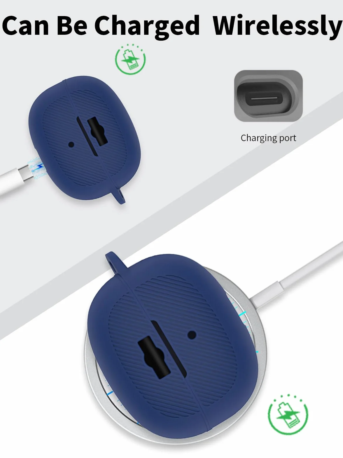 Silikonowe etui ochronne do słuchawek SHOKZ Open Dots One, toergy przyjazne dla środowiska etui na słuchawki douszne Bluetooth z precyzyjnym pozycjonowaniem otworów – odporne na uderzenia i