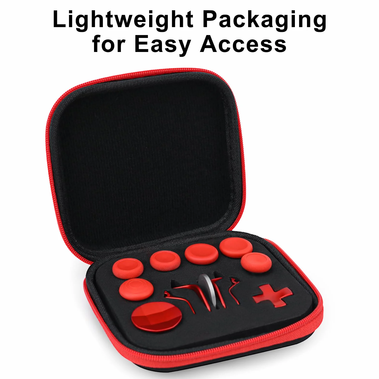 Magnetyczne metalowe joysticki zapasowe do kontrolera Xbox One Elite Series 2, zestaw kompatybilny z Xbox Elite Wireless Controller Series 2 Core (czerwone)