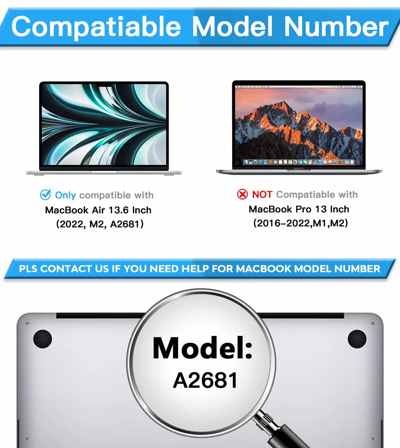 PYS [3-pak] Osłona ekranu z filtrem niebieskiego światła do Macbooka Air 33.6 cm (2024/2022, M3/M2), folia antyodblaskowa, matowa, odporna na zarysowania, odporna na odciski palców, bez pęcherzyków