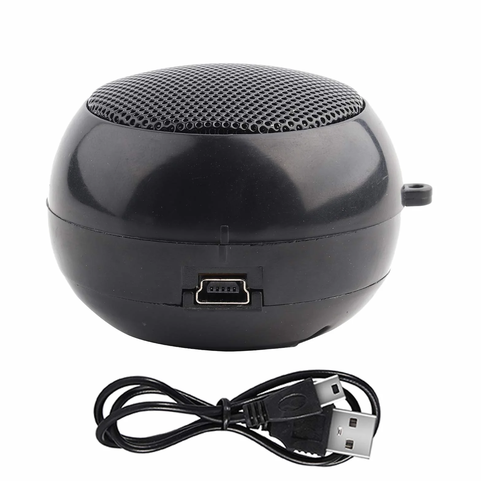 Mini Głośniki z Wtyczką Jack, Przenośny Mini Travel 3,5 Mm Głośnik do Telefonu Wbudowana Bateria do Telefonu Komórkowego MP3 PC, Głośniki z Możliwością ładowania do Telefonu(czarny)